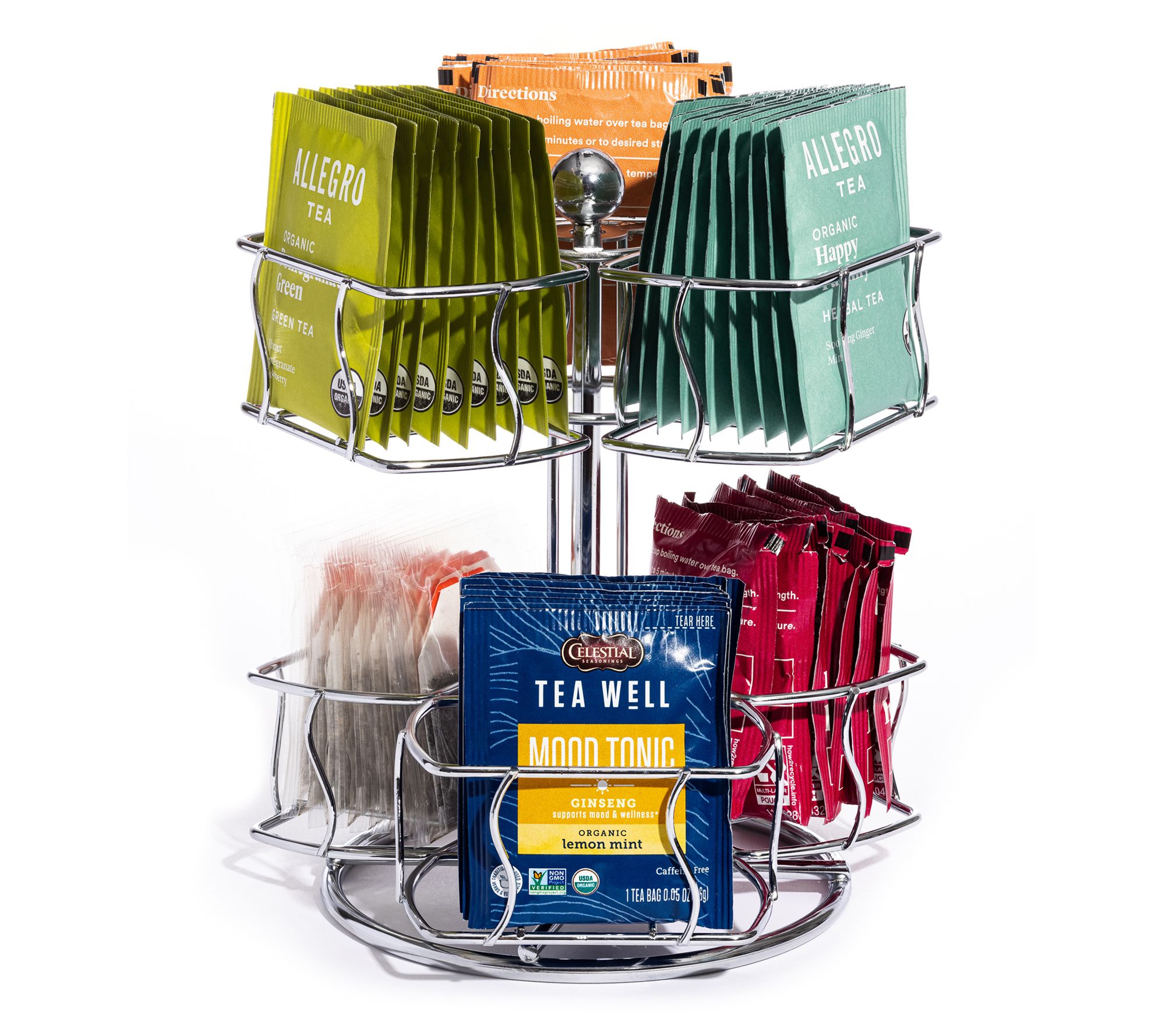 Sorbus Tea Bag Spinning Carousel Organizer