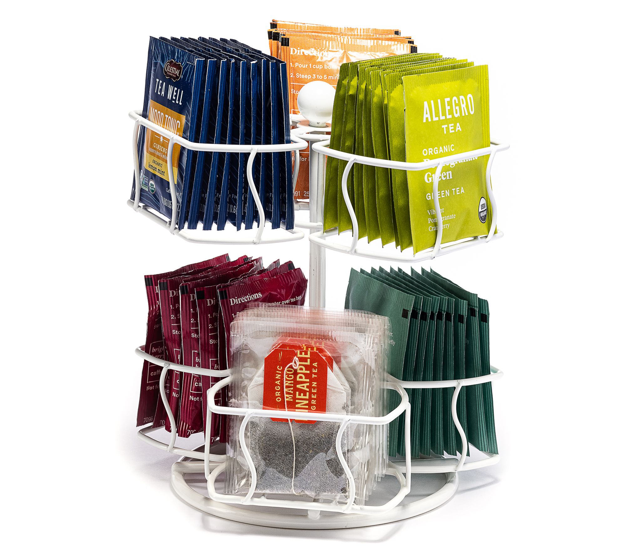 Sorbus Tea Bag Spinning Carousel Organizer