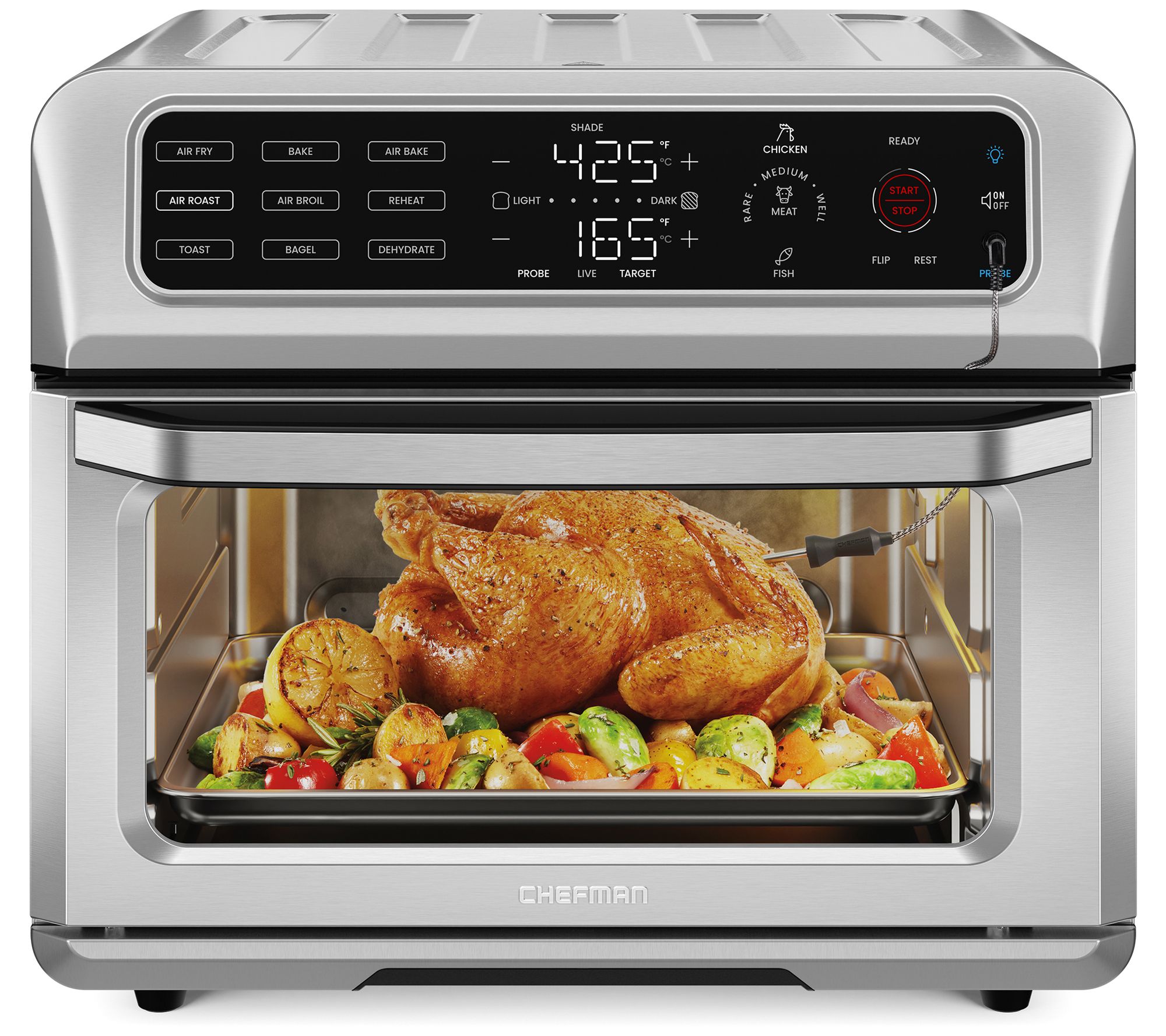 Dual Convection Countertop Oven with Air Fry and Temperature Probe