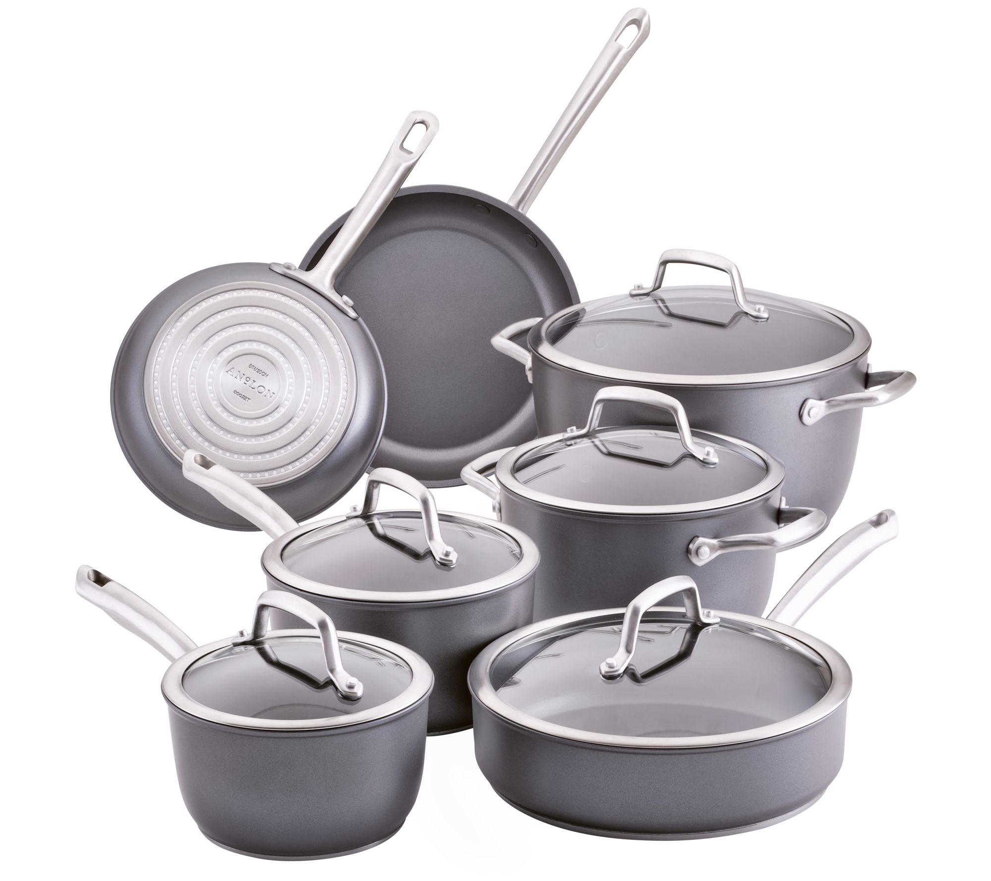 Anolon Accolade Hard-Anodized 12pc Nonstick Induction Set 