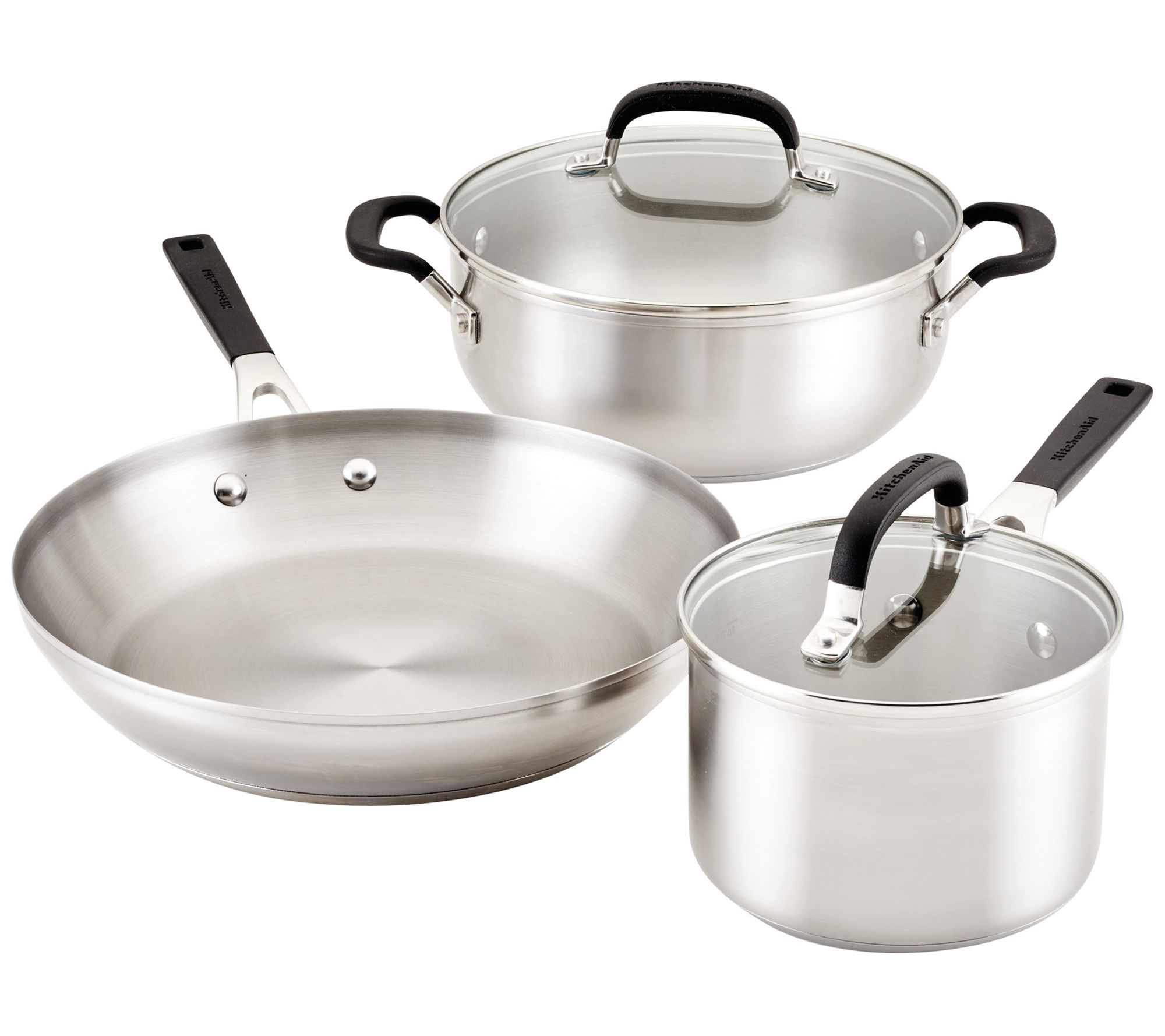 Berghoff 12pc 18/10 Stainless Steel Cookware Set With Glass Lid, Belly  Shape : Target