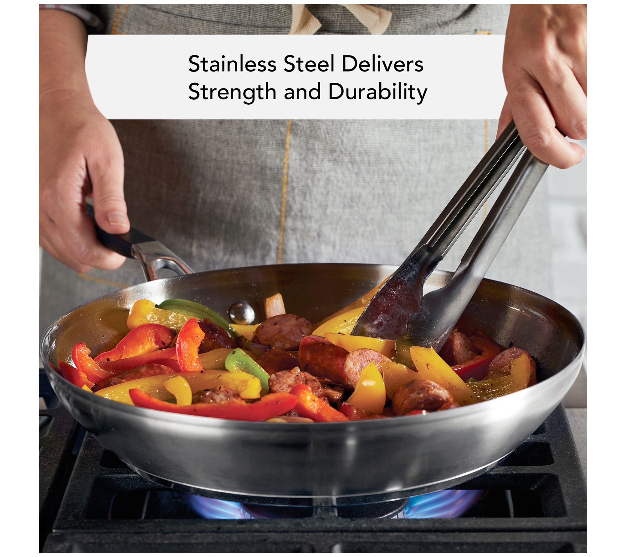 KitchenAid 3-Ply Base Brushed Stainless Steel Nonstick Frying Pan Skil