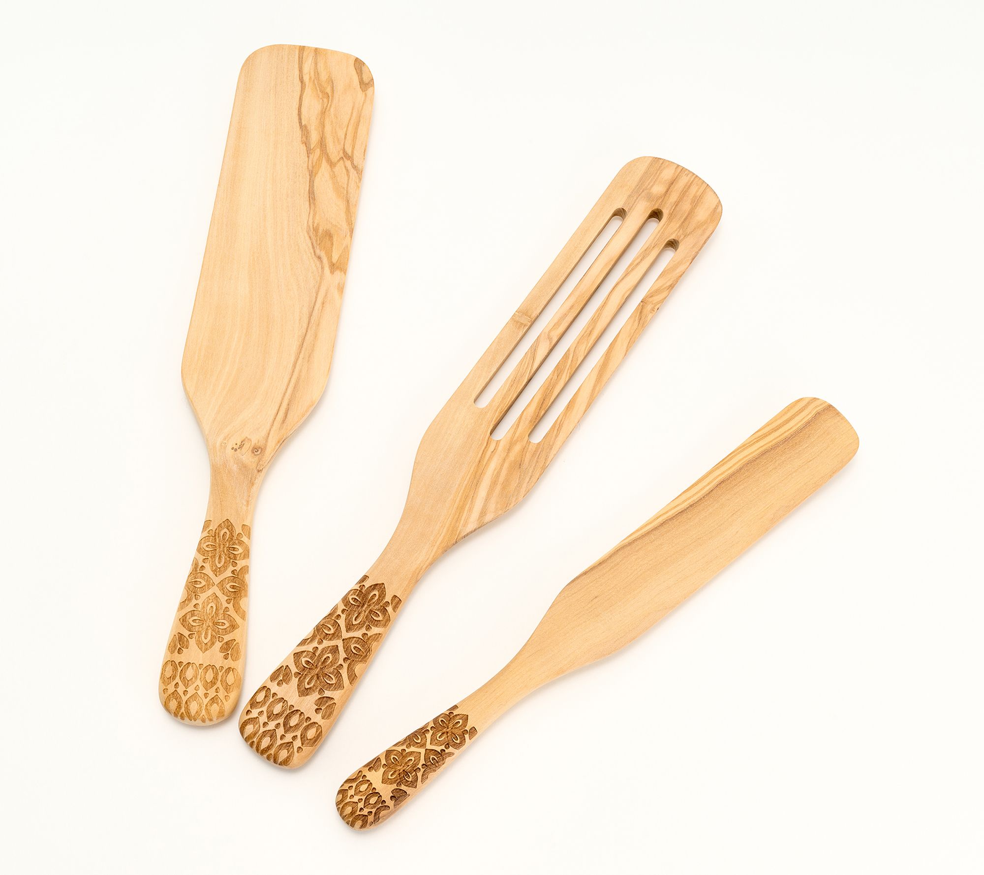 Aarti Sequeria Set of 3 Olive Wood Multi-Use Kitchen Tools
