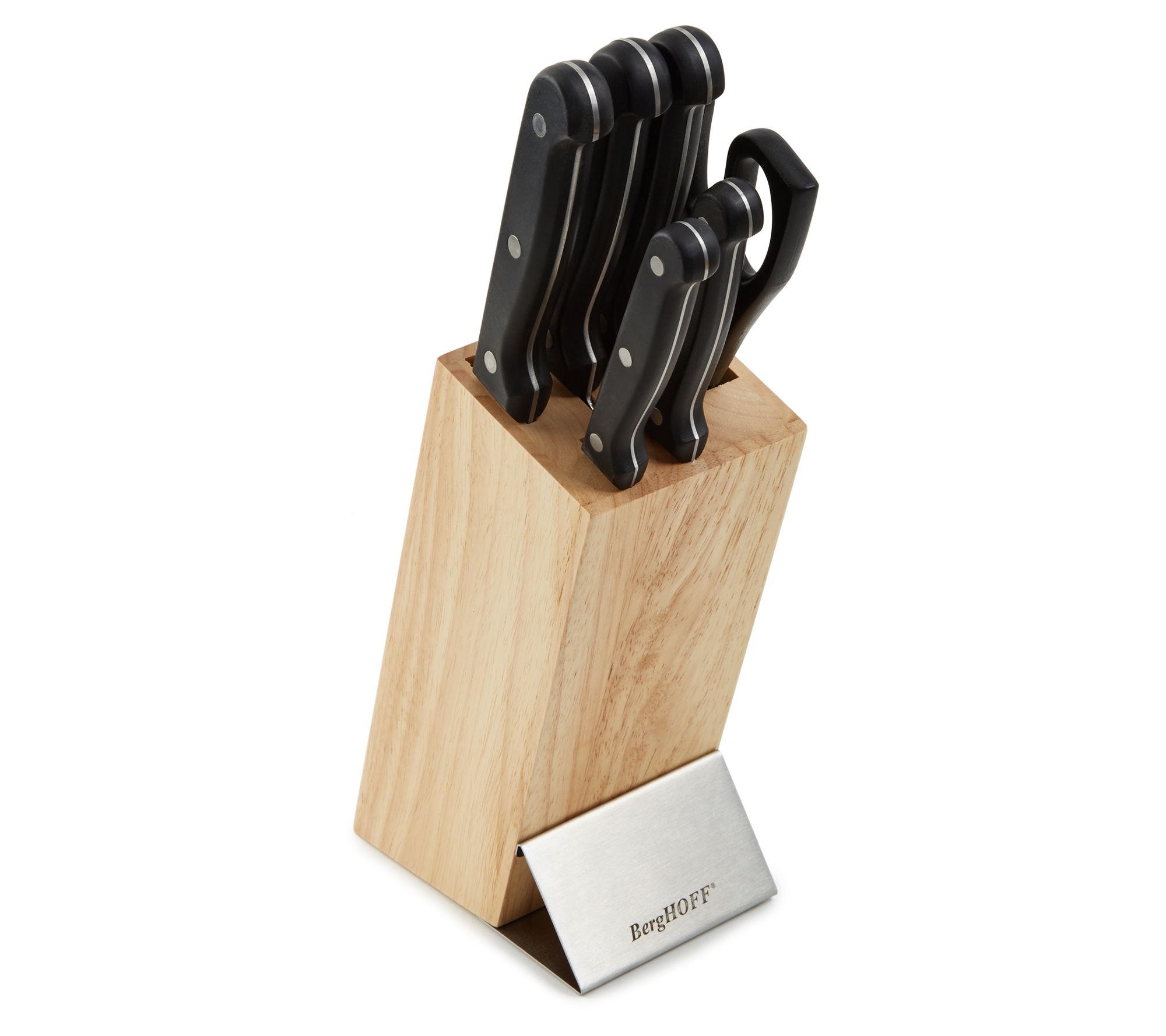 BergHOFF DiNA Pica 7pc Stainless Steel Knife Block Set