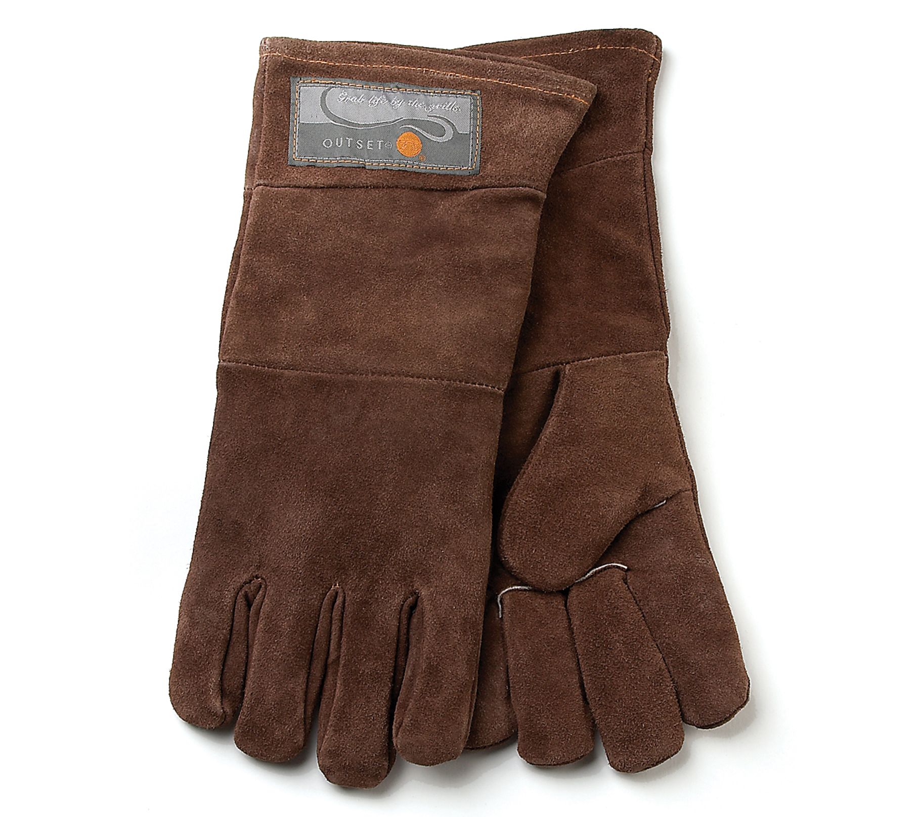 Outset Grill Gloves Leather 15" Set of 2