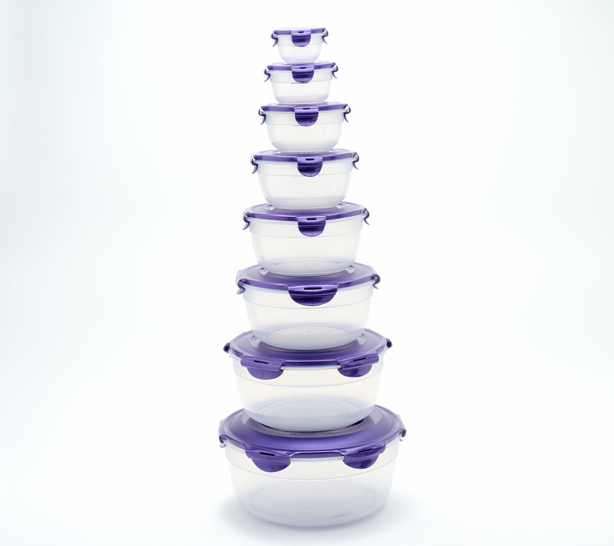 LocknLock 8-Piece Nestable Bowl Set w/ (1) Handle Lid