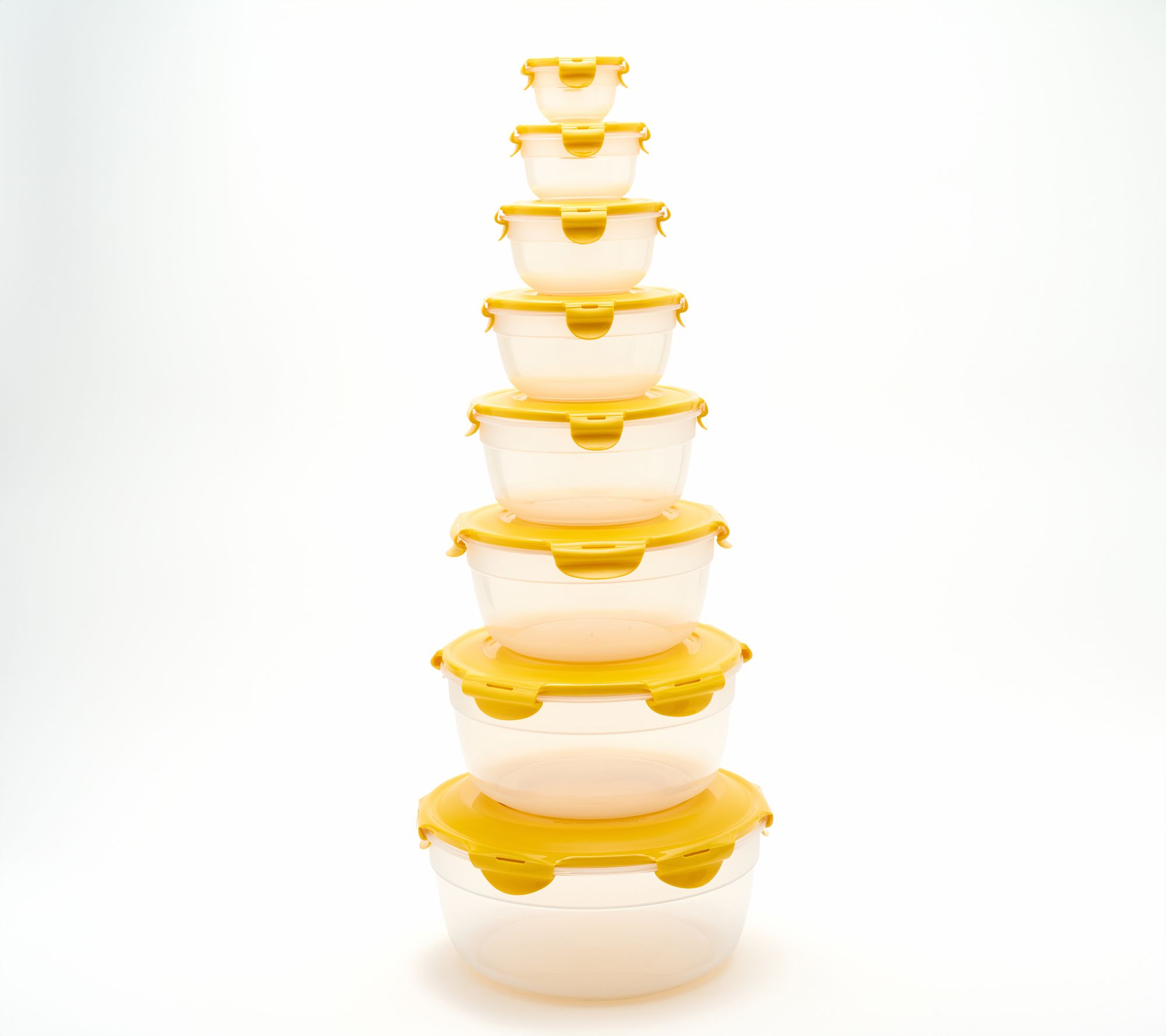 LocknLock 8-Piece Nestable Bowl Set w/ (1) Handle Lid