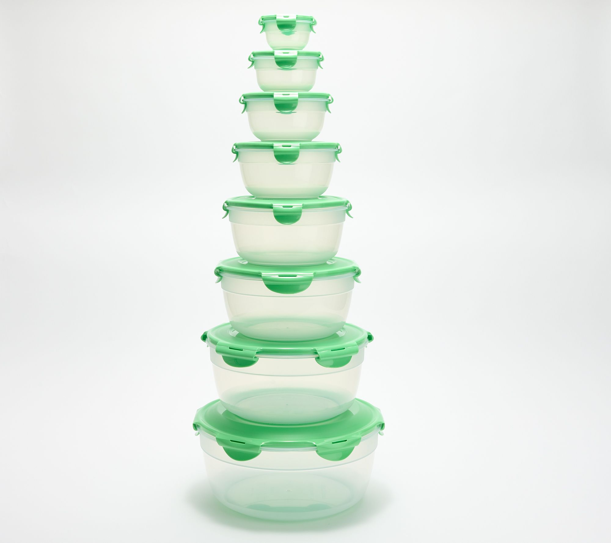 LocknLock 8-Piece Nestable Bowl Set w/ (1) Handle Lid