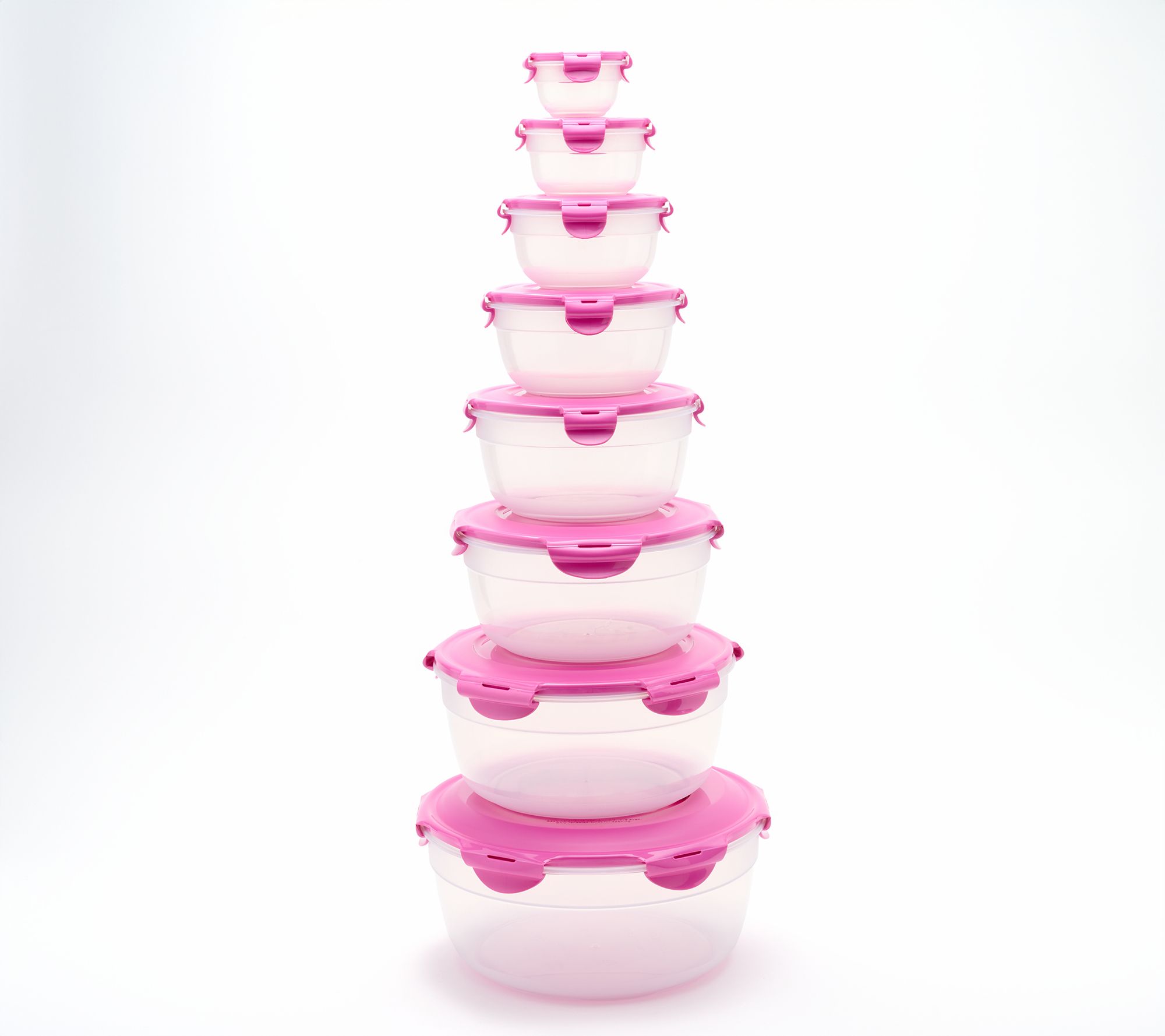 LocknLock 8-Piece Nestable Bowl Set w/ (1) Handle Lid