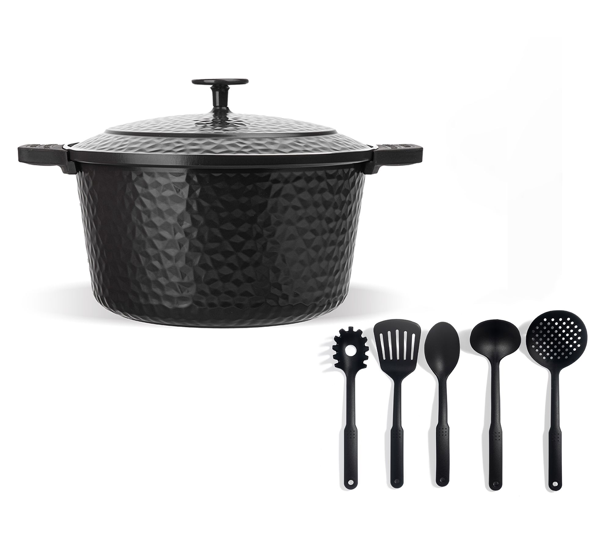 Gotham Steel 5-qt Hammered Dutch Oven w/ 5pc Tool Set