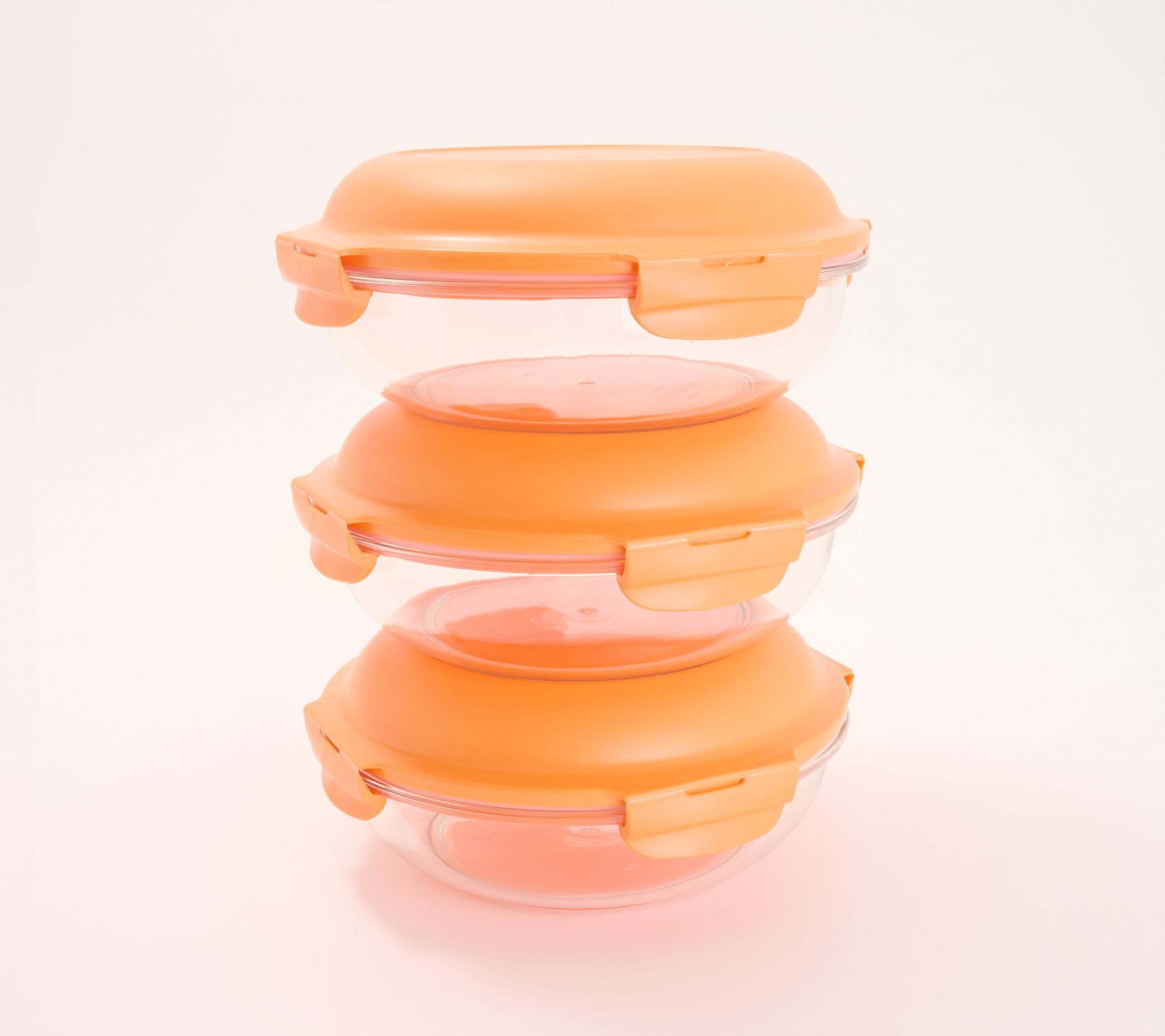 LocknLock Set of 3 Tritan Bowls w/ Domed Lid