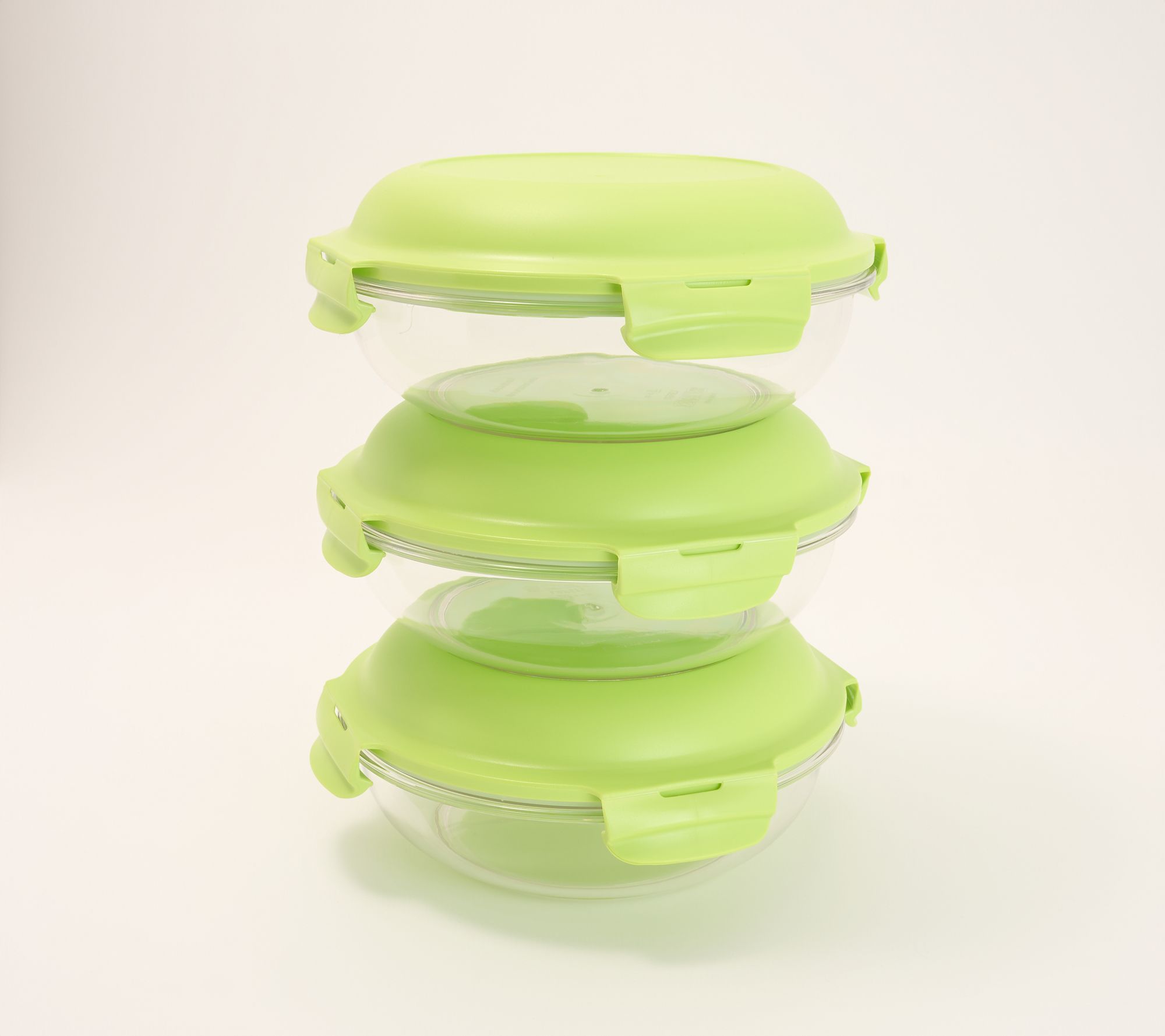LocknLock Set of 3 Tritan Bowls w/ Domed Lid