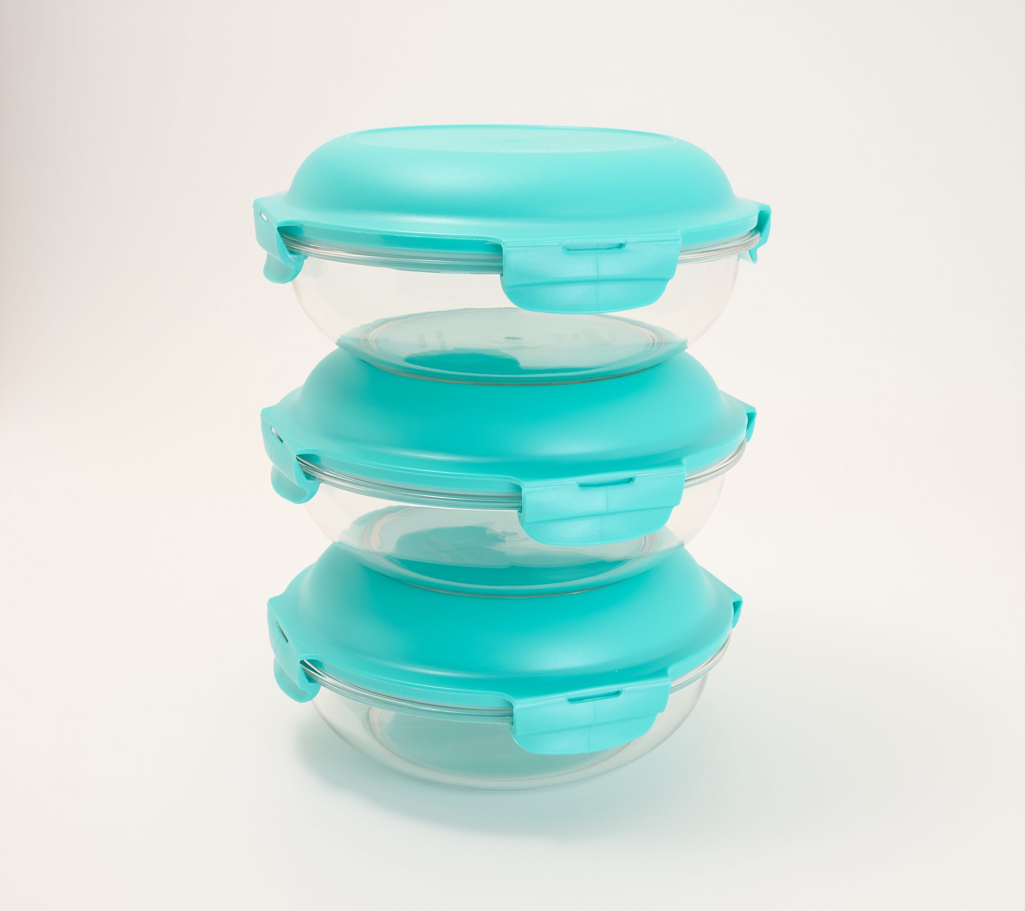 LocknLock Set of 3 Tritan Bowls w/ Domed Lid