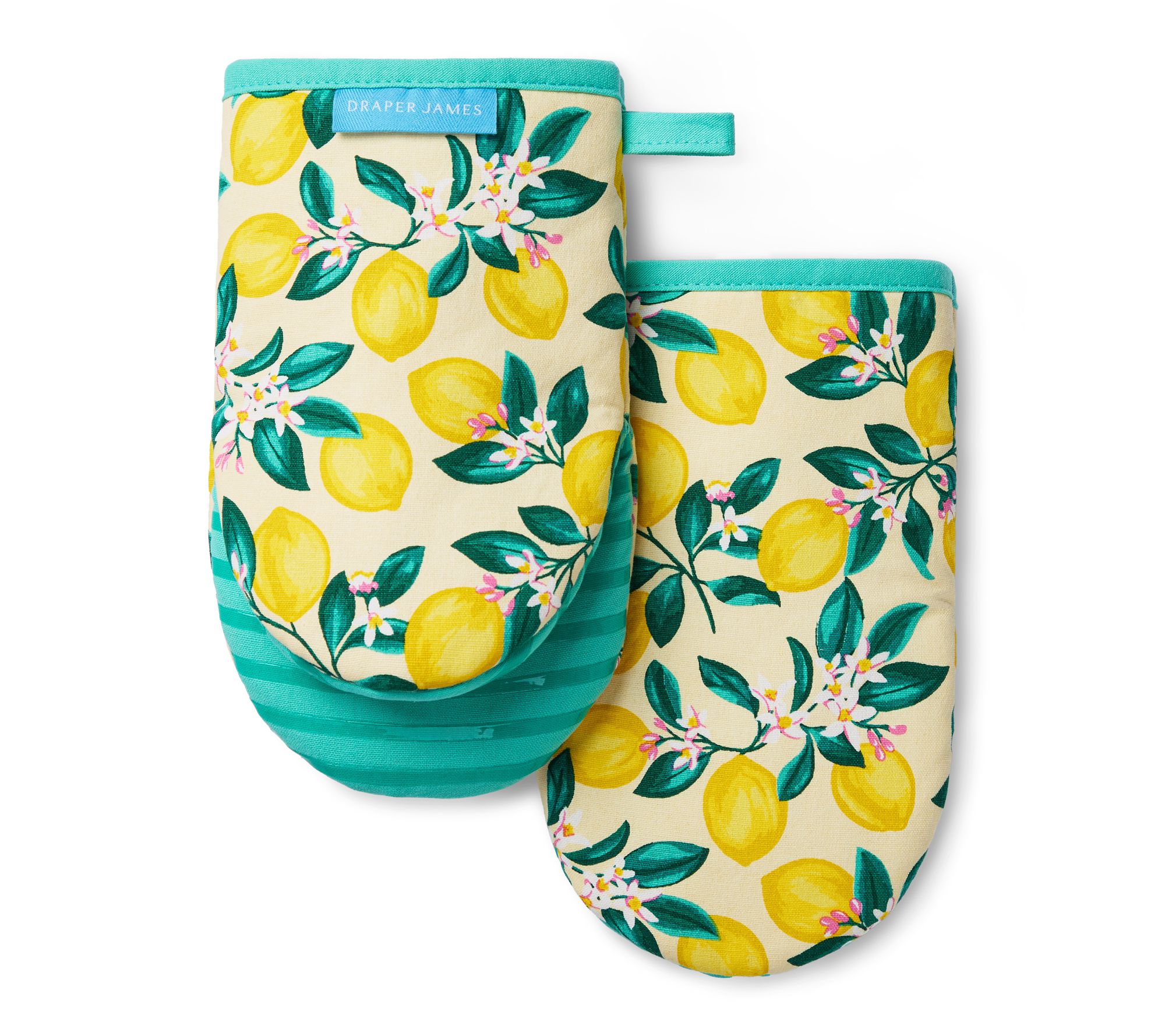 Draper James Lemon Blossom Mini Oven Mitt 2-Pack Set