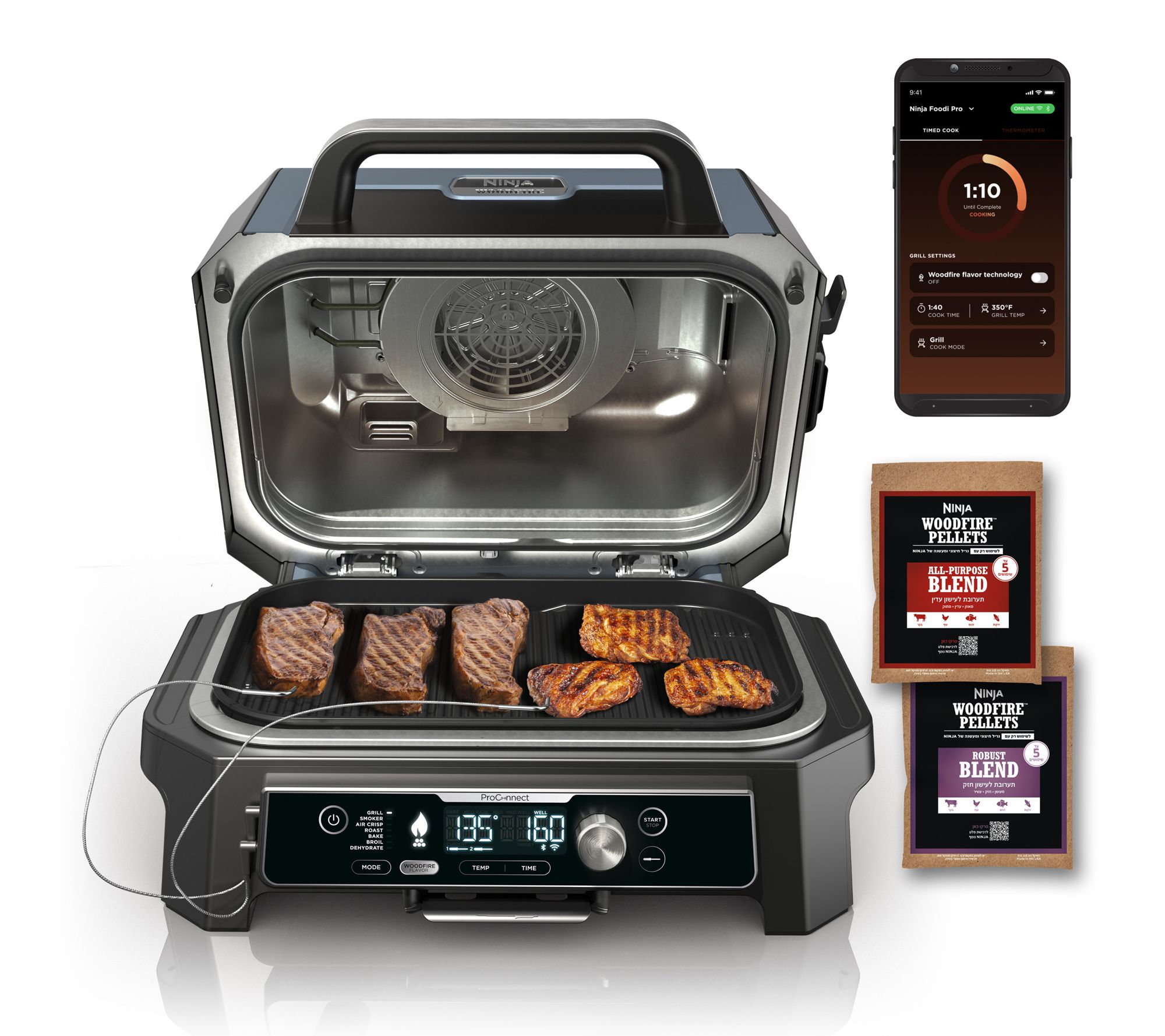Ninja Woodfire ProConnect Premium XL Outdoor Grill & Smoke