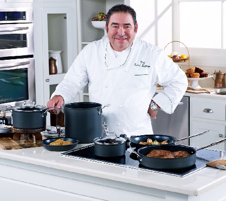 Emeril by All-Clad 10-Piece Hard Anodized Cookware Set 