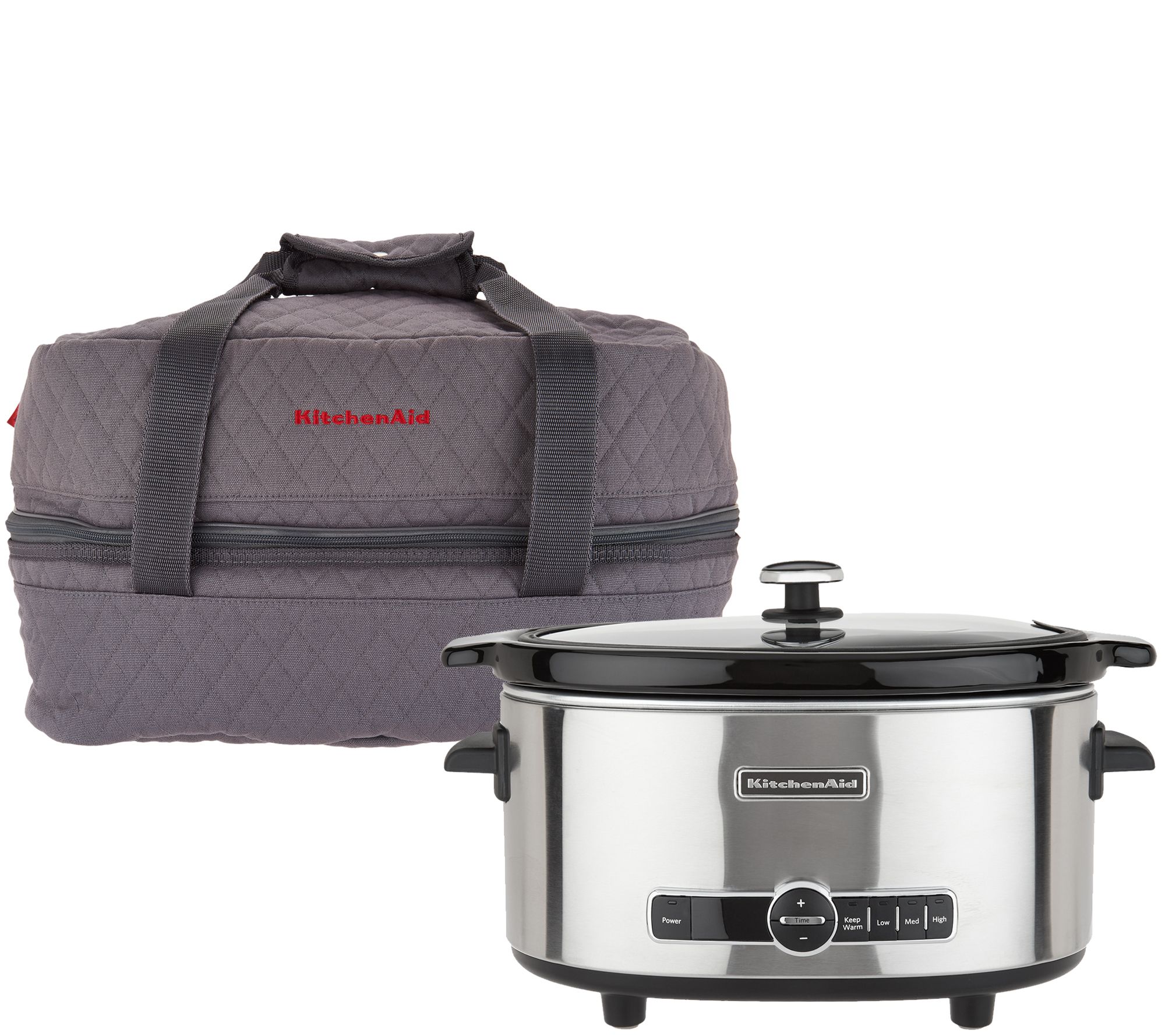 KitchenAid 6 Quart Programmable Slow Cooker with Travel Bag