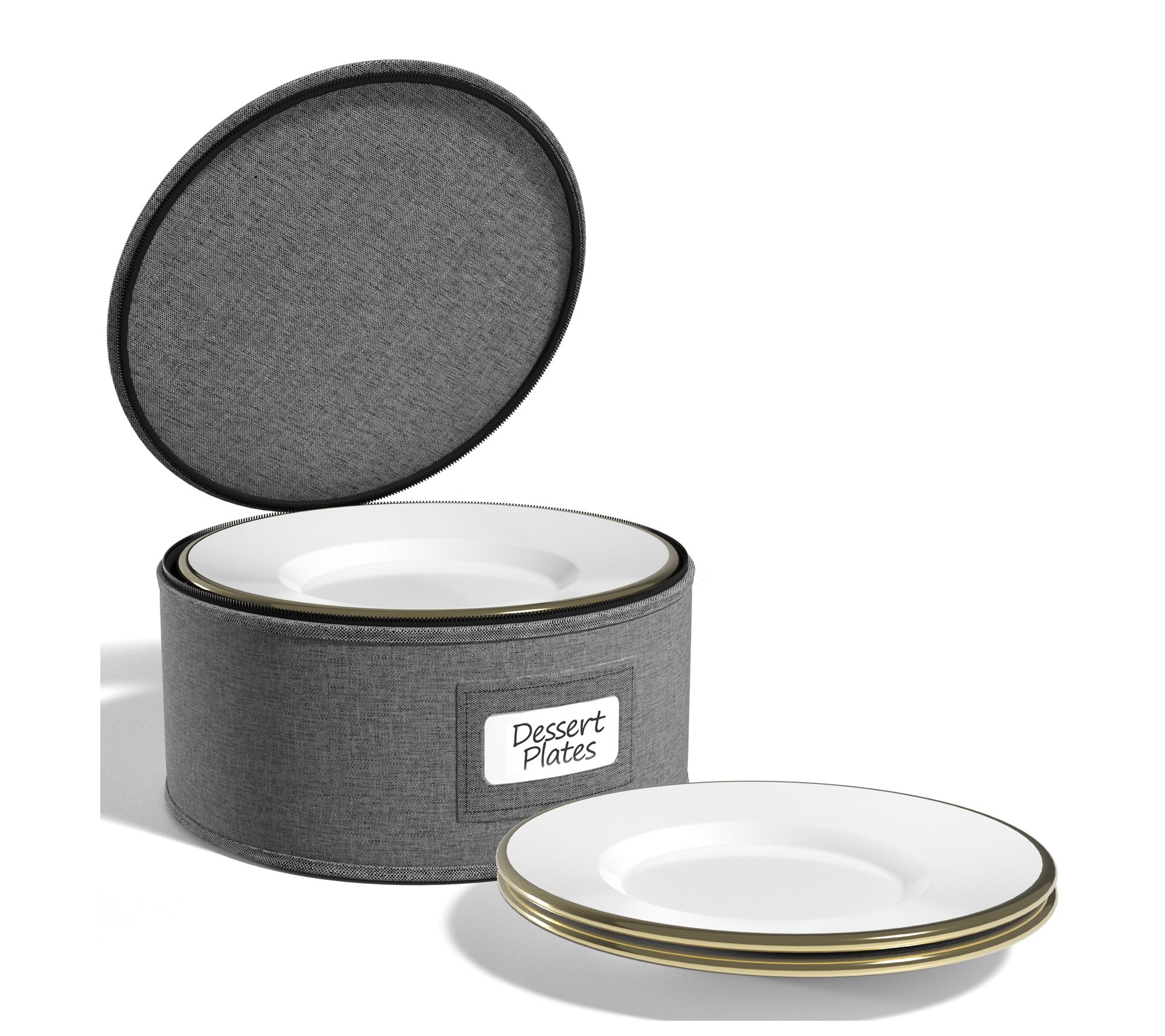 Sorbus Dinnerware Salad Plates Storage Container