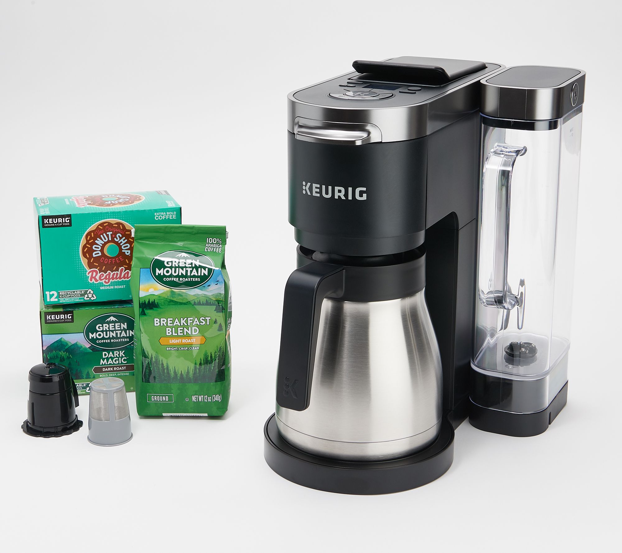 Keurig K-Duo Plus Coffee Maker K-Cup Pods and Ground Coffee Black