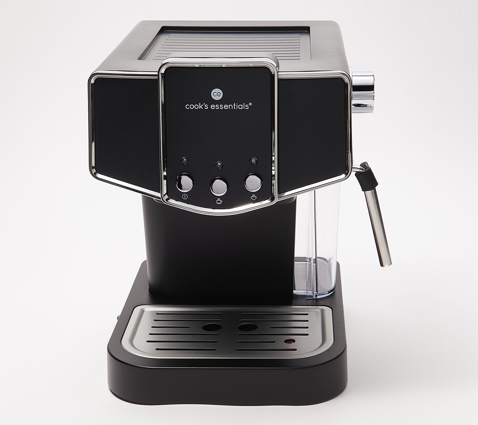 Cook's Essentials 15-Bar Pump Espresso Maker w/ Frother