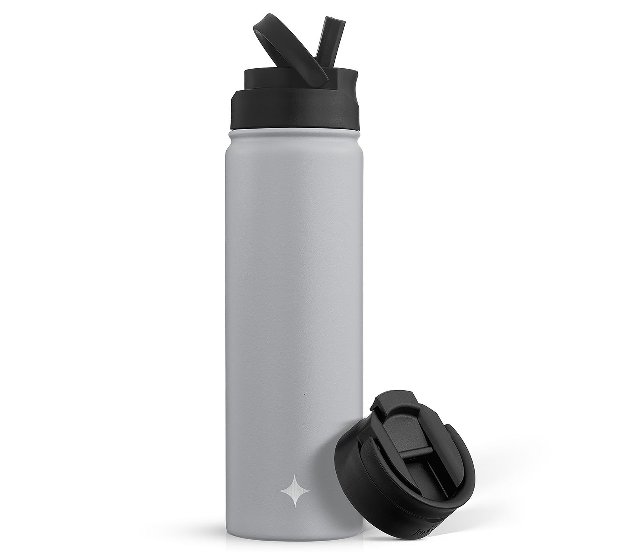 JoyJolt Triple Insulated Water Bottle w Flip Lid & Sport Straw