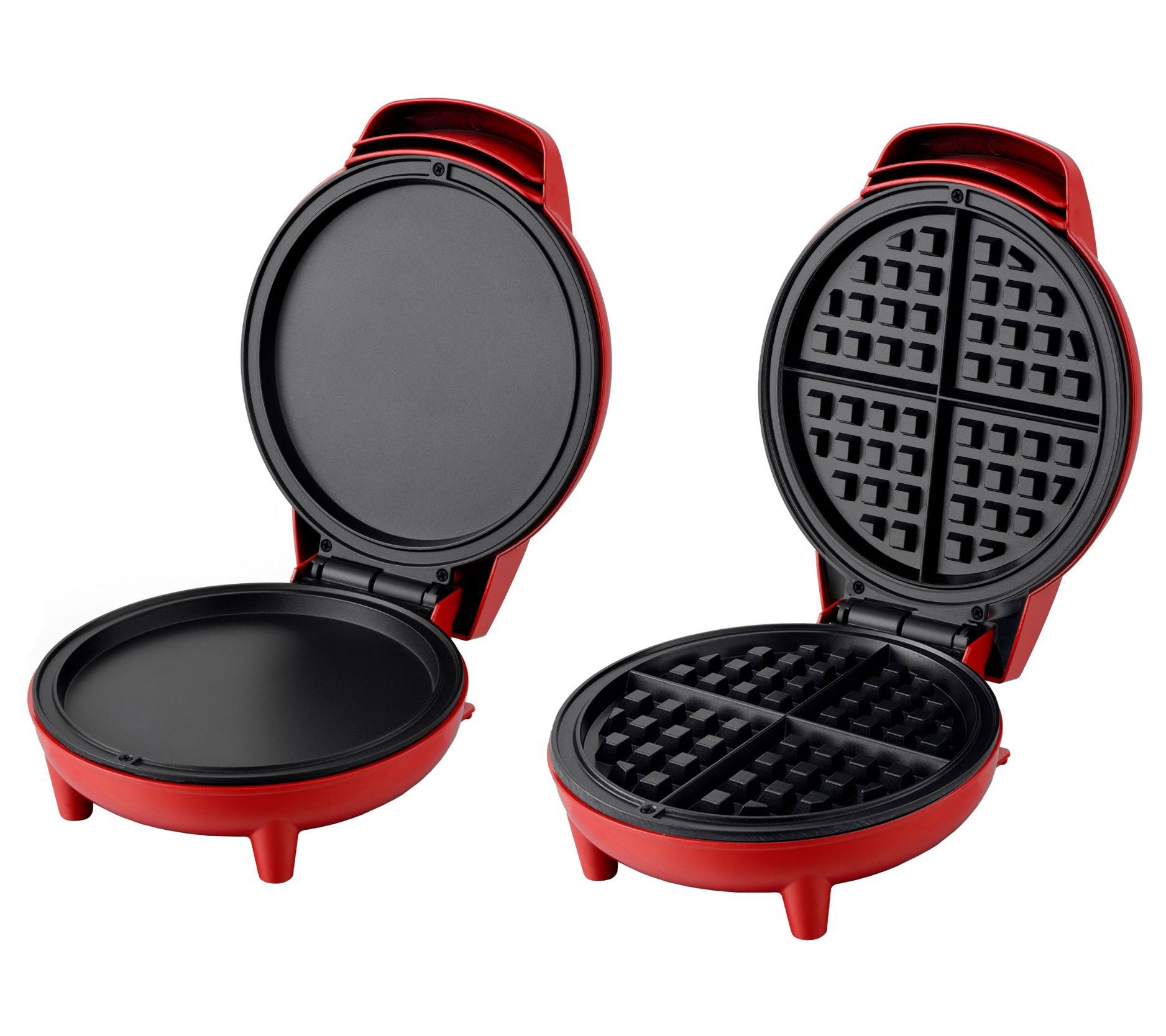 Courant Personal Griddle and Waffle Maker - Bre akfast Bundle