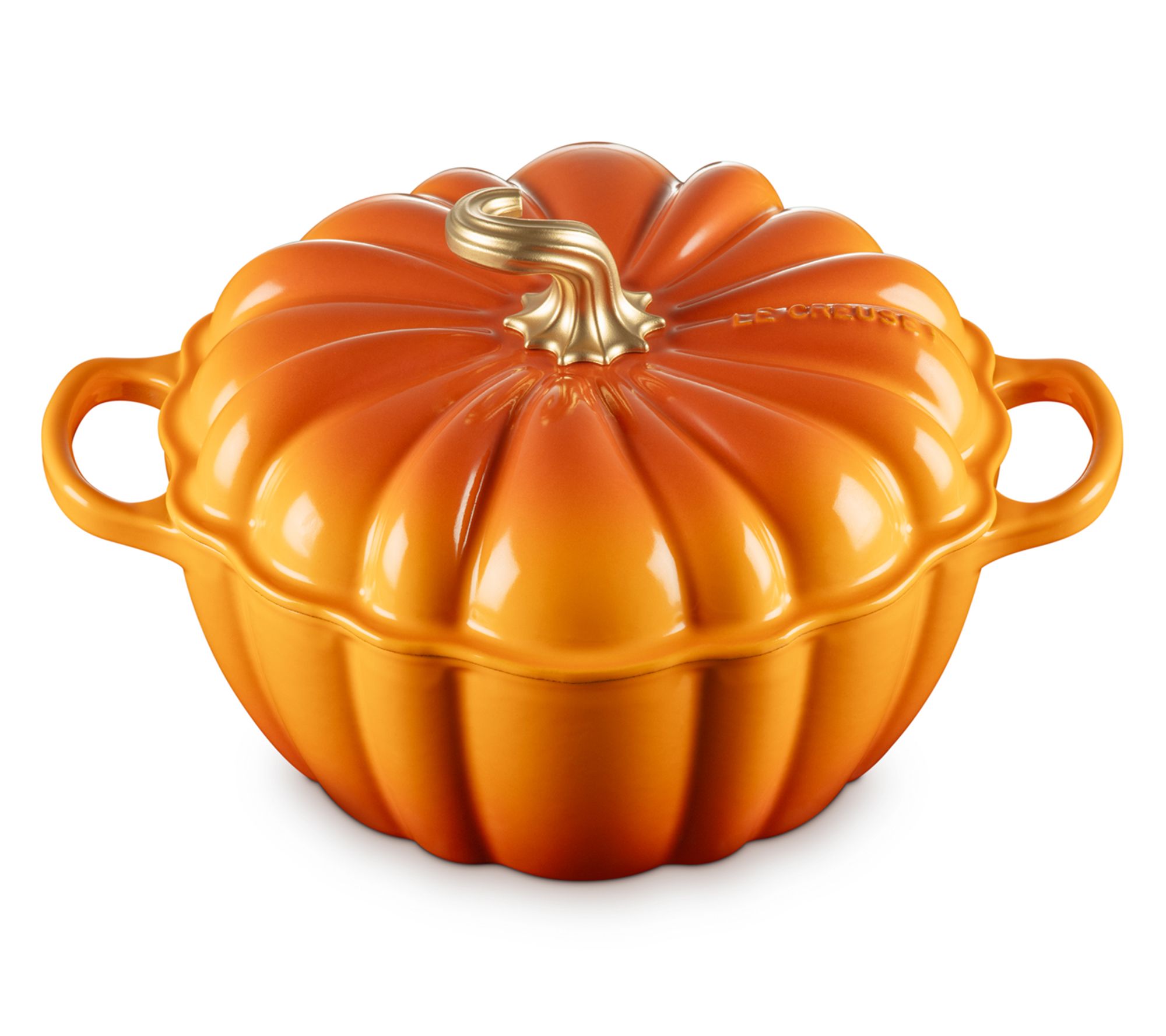 Le Creuset 4-qt Pumpkin Cocotte with Gold Knob