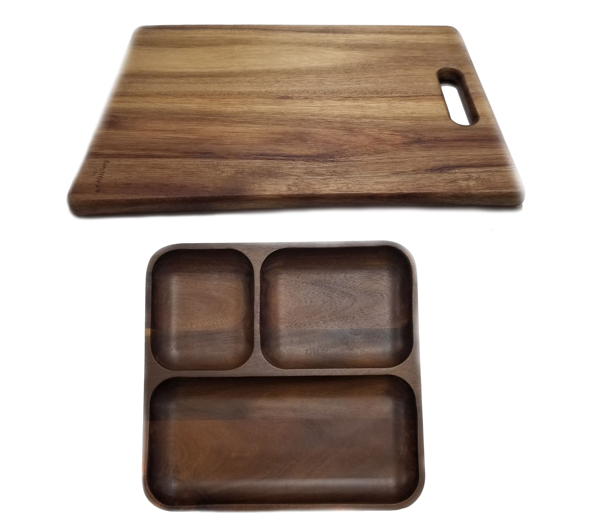 BergHOFF Acacia 2Pc Tray and Cutting Board Set