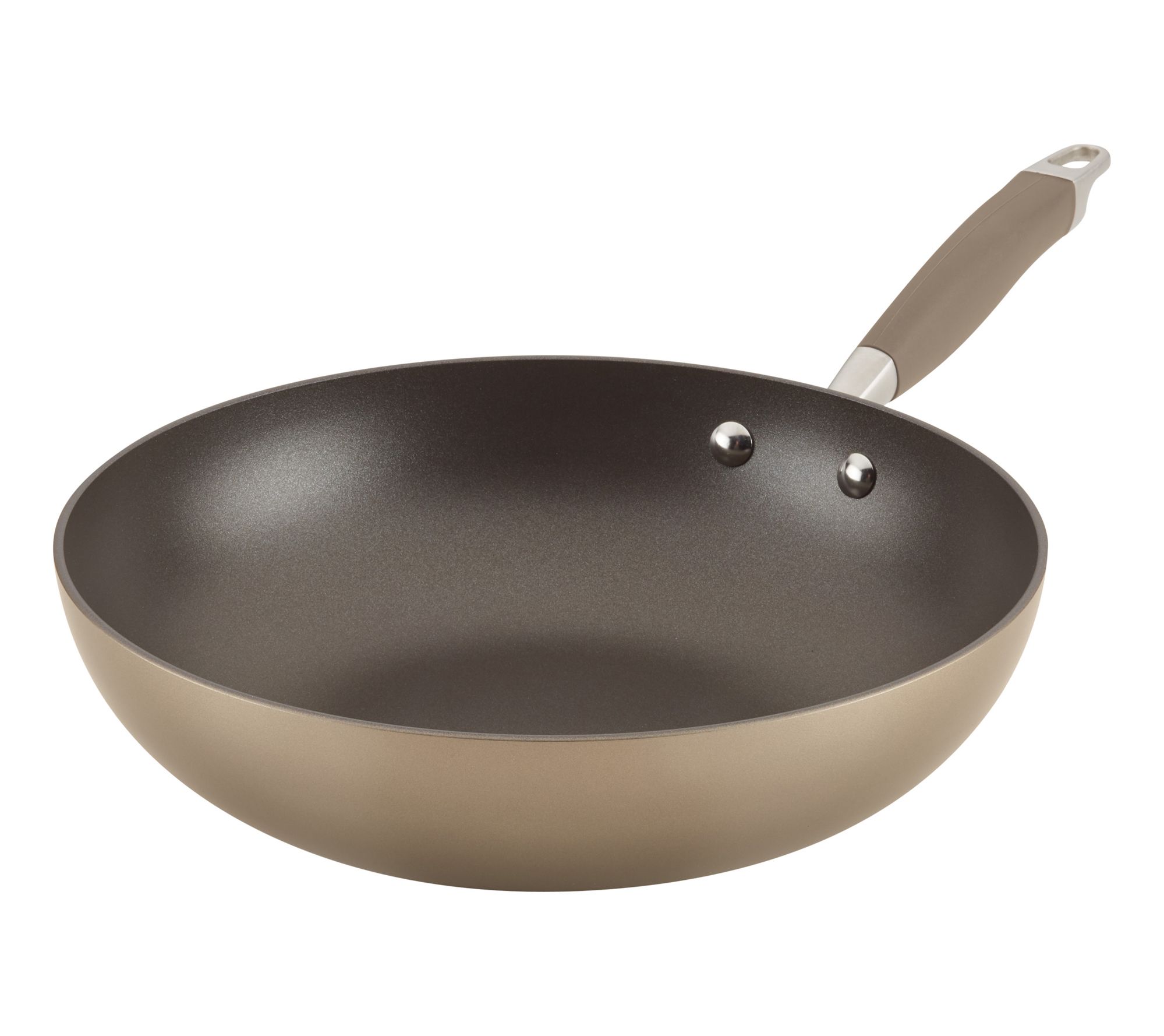 Anolon Advanced Home Hard-Anodized Nonstick Sti r Fry Pan, 12in