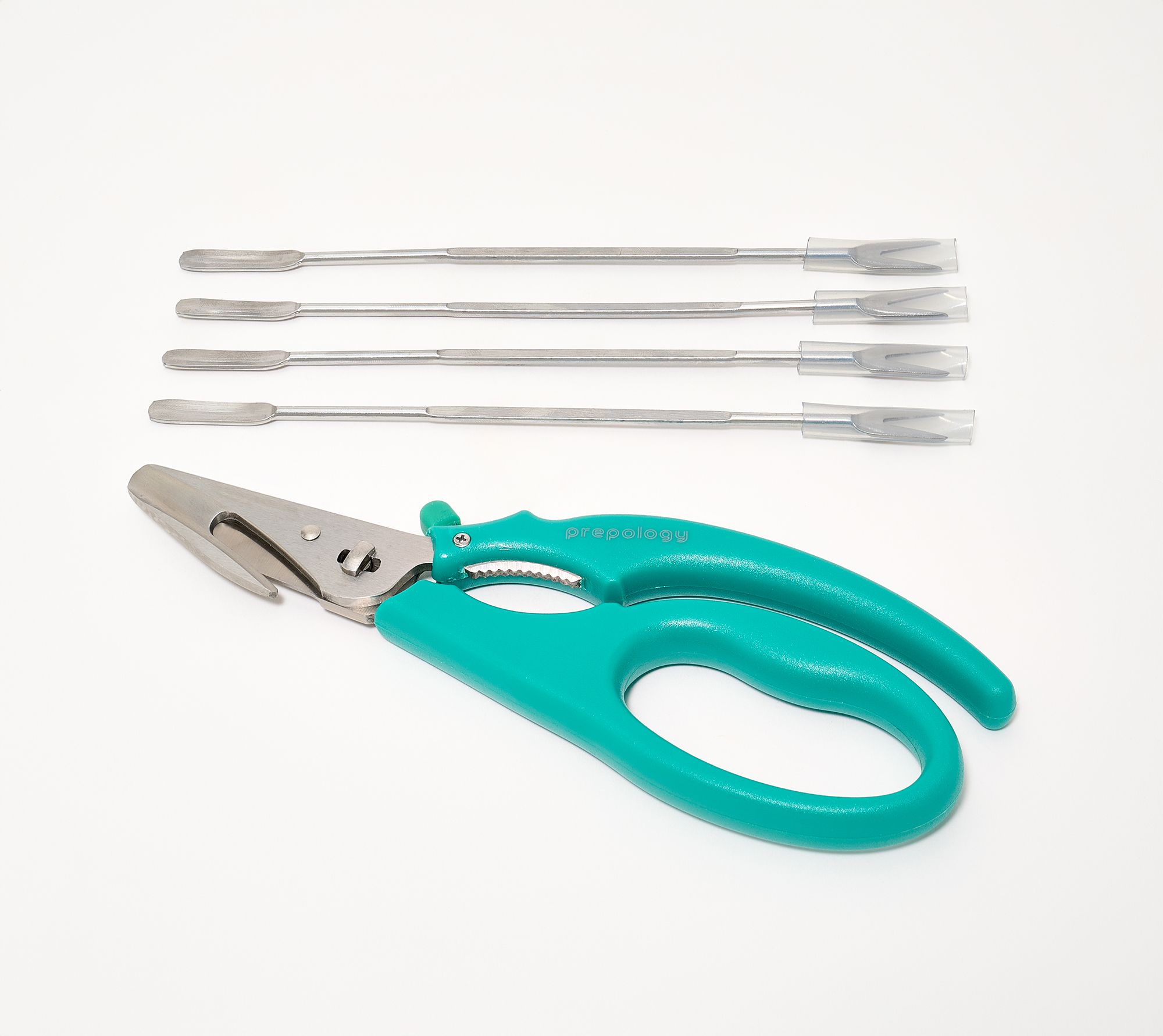 Prepology Shellfish Cutting Shears w/ 4 Seafood Forks