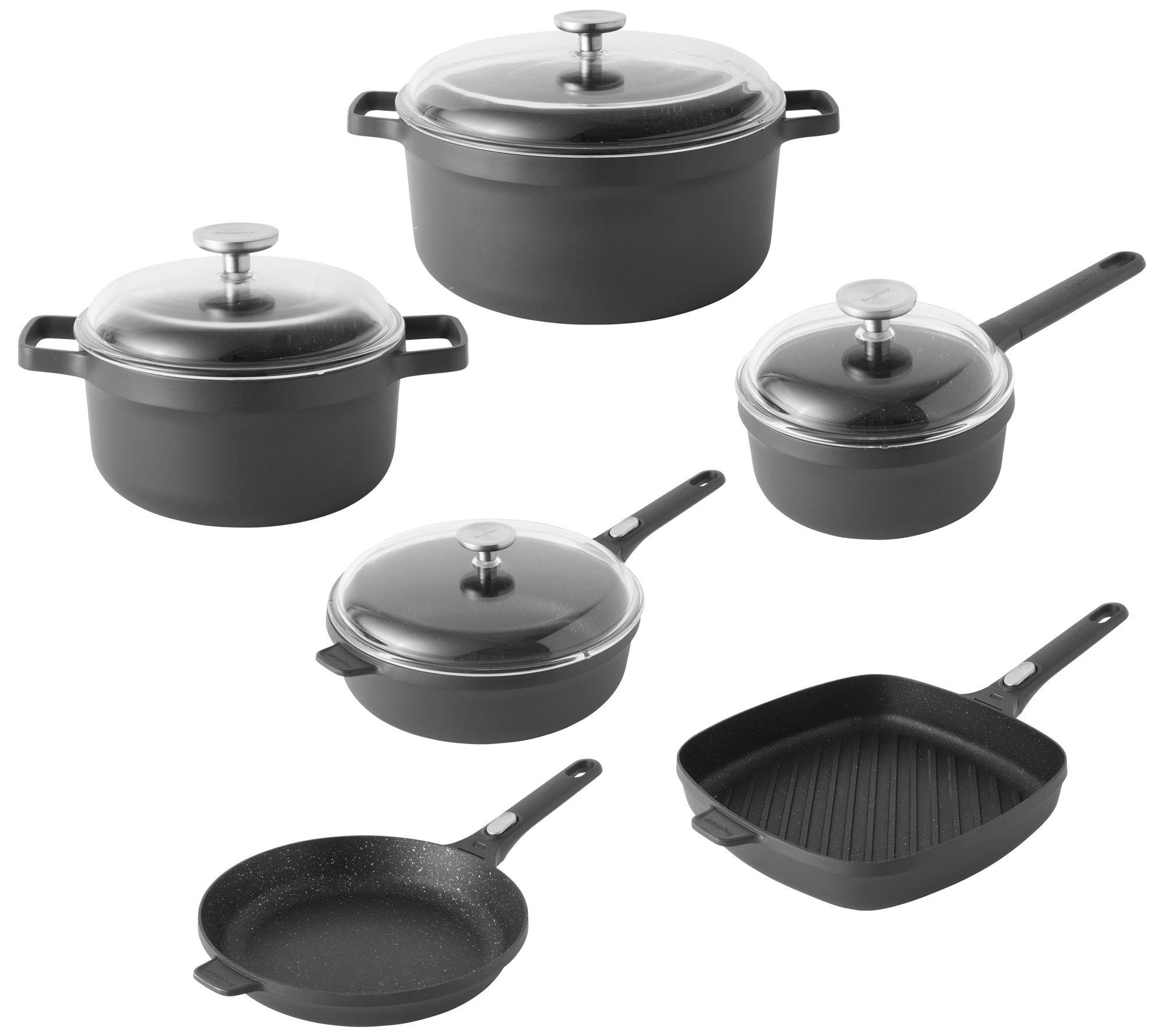 BergHOFF Gem 10-Pc Cast Aluminum NS Cookware Set