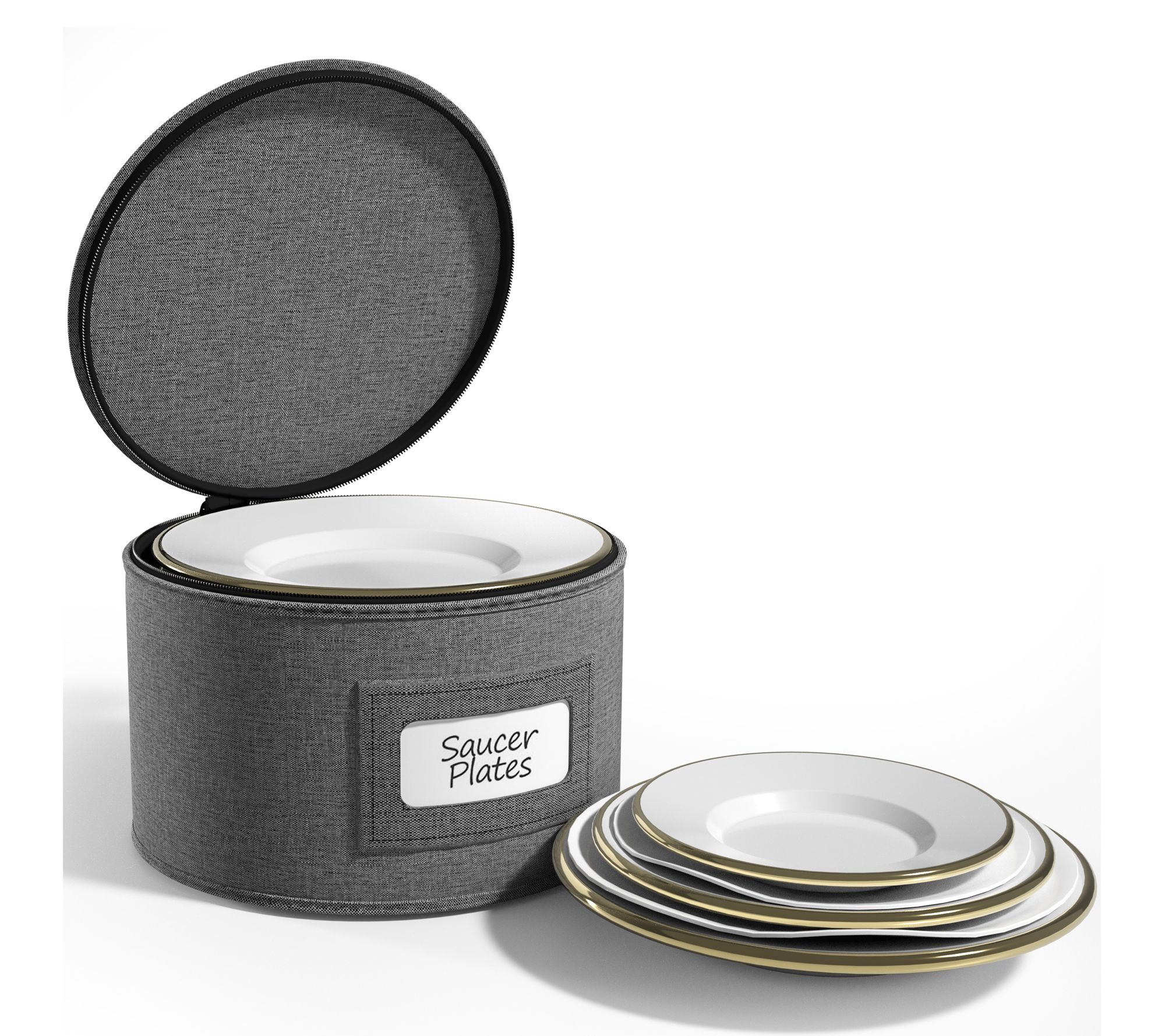 Sorbus Storage Container for Saucer Plates