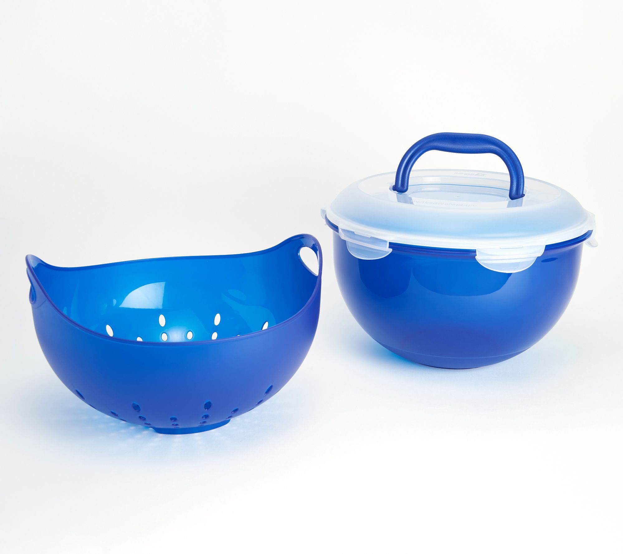 LocknLock XL Fruit Bowl with Colander and Handle Lid