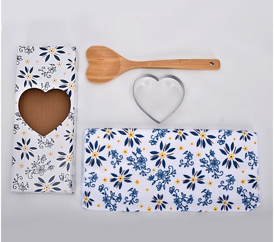 Temp-tations Spatula, Towel, and Cookie Cutter Set