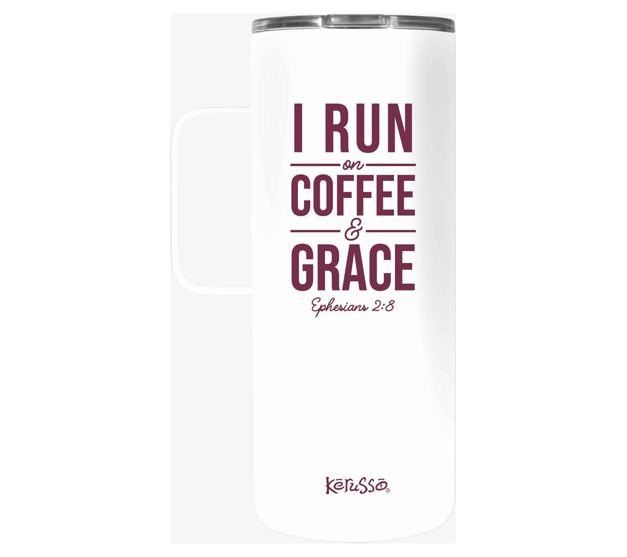 Kerusso 22-oz Dual Wall Mug With Handle - Run On Coffee