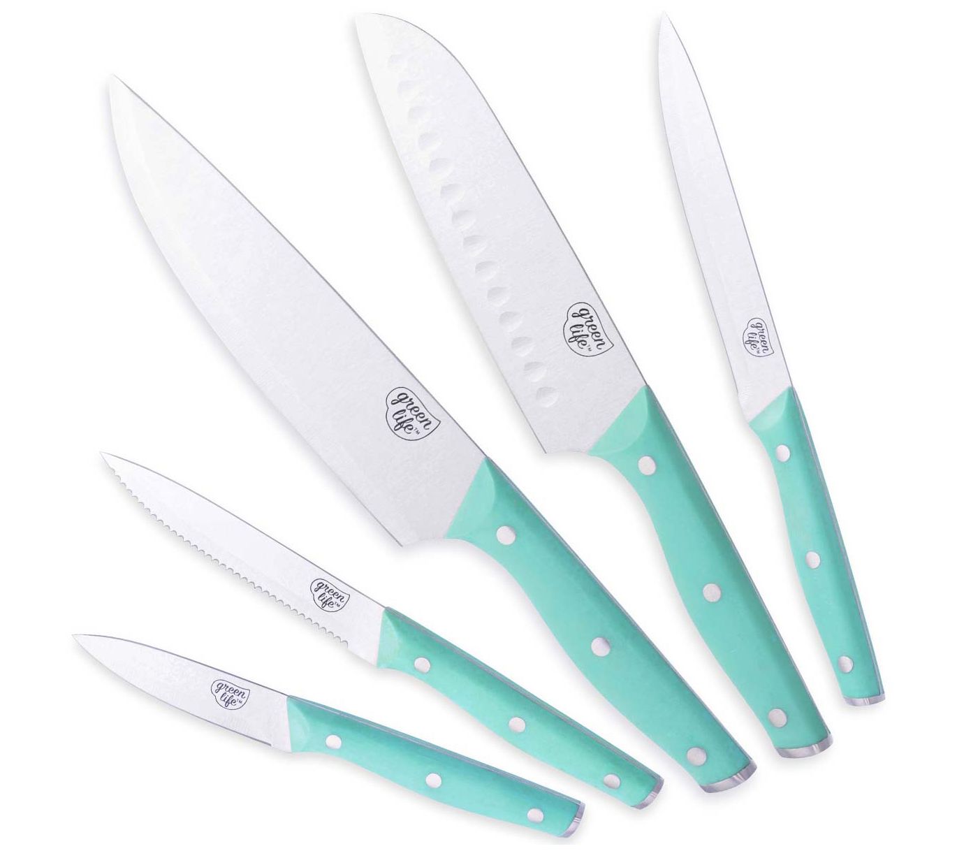 GreenLife 5-Piece Knife Set