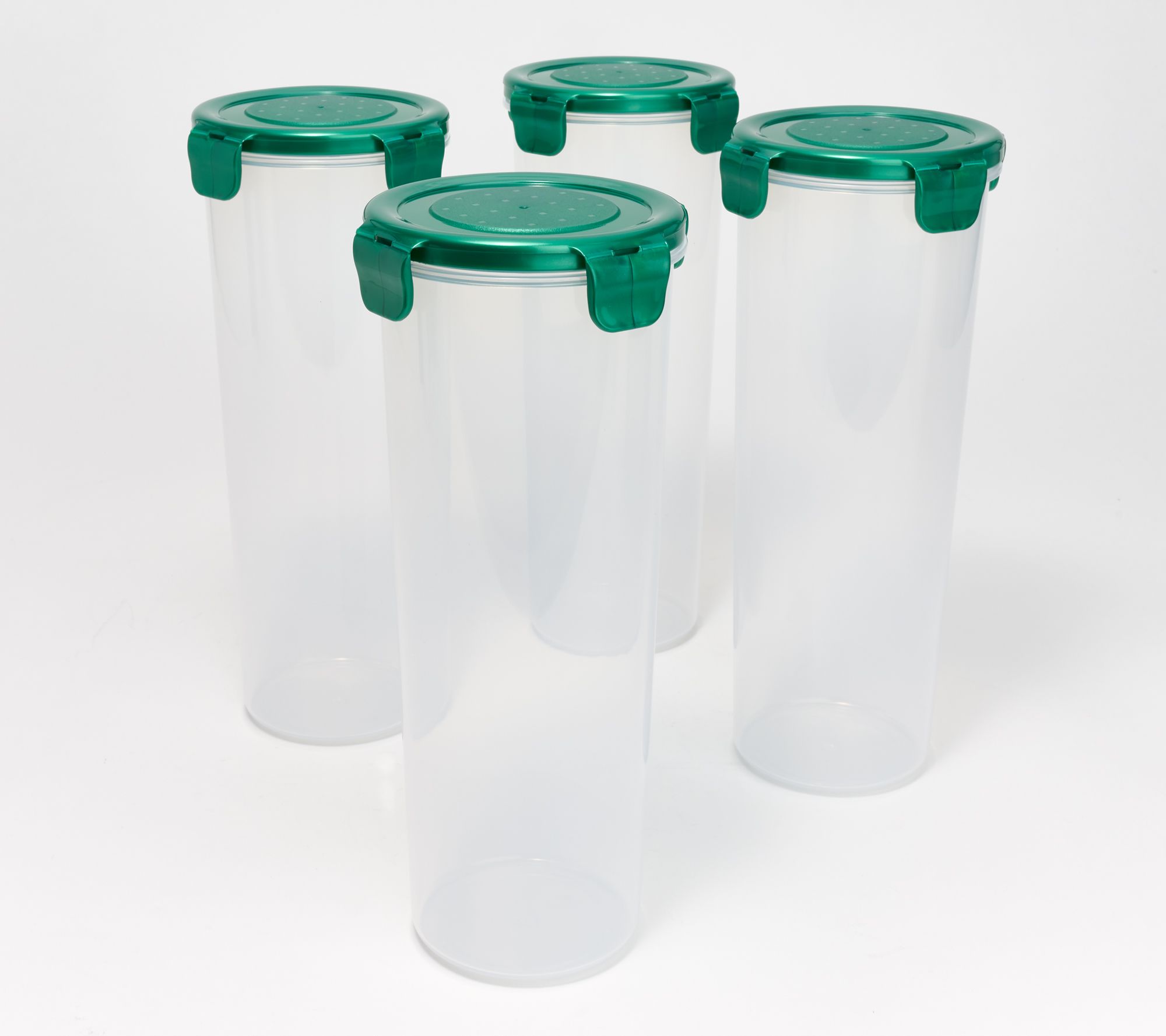 LocknLock Set of 4 Tall Round Canisters