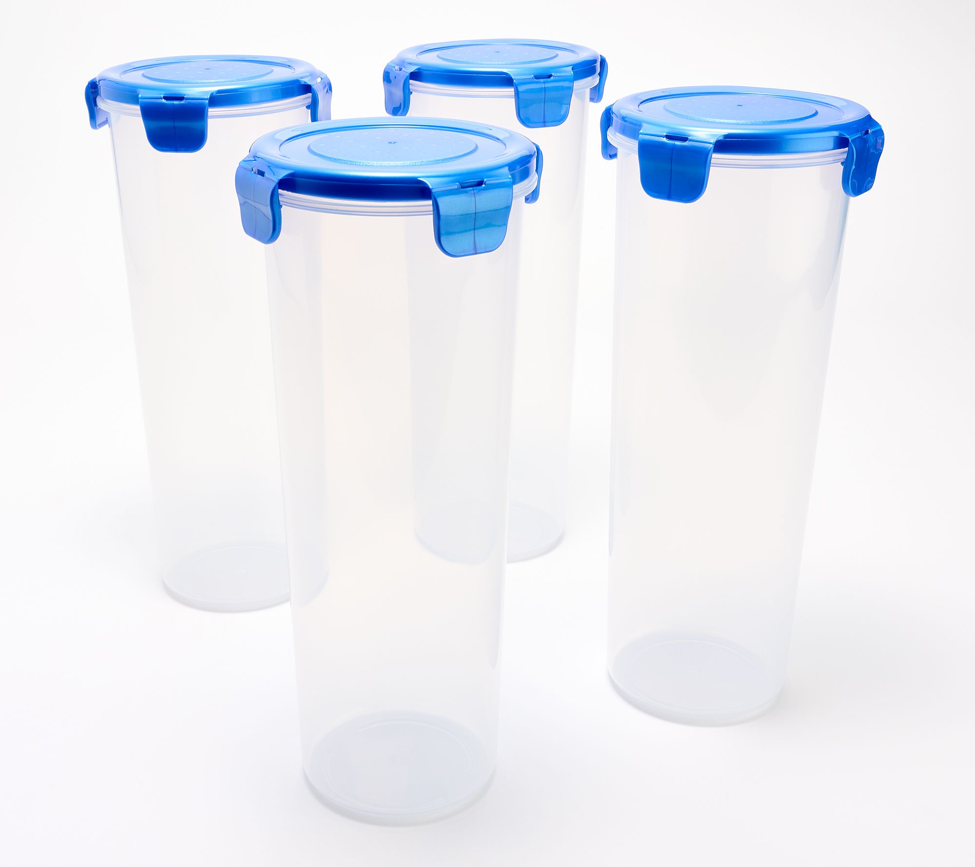 LocknLock Set of 4 Tall Round Canisters