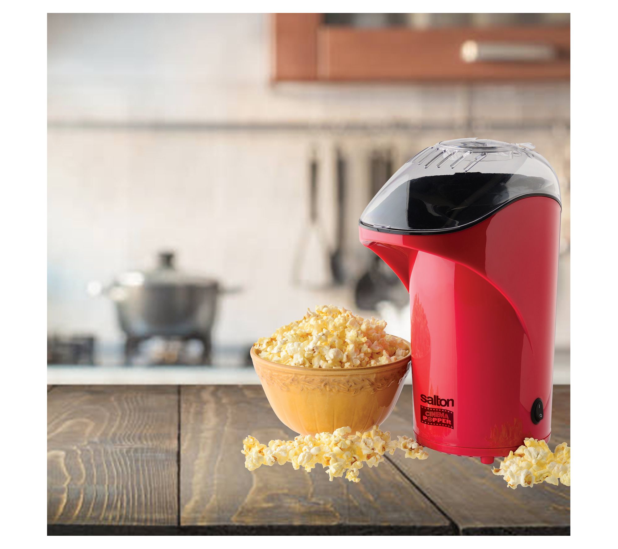 Frigidaire FRIGIDAIRE Theatre Style Popcorn Maker - Red, Tabletop Popcorn  Machine with Stainless Steel Kettle, Hot Air Cooking