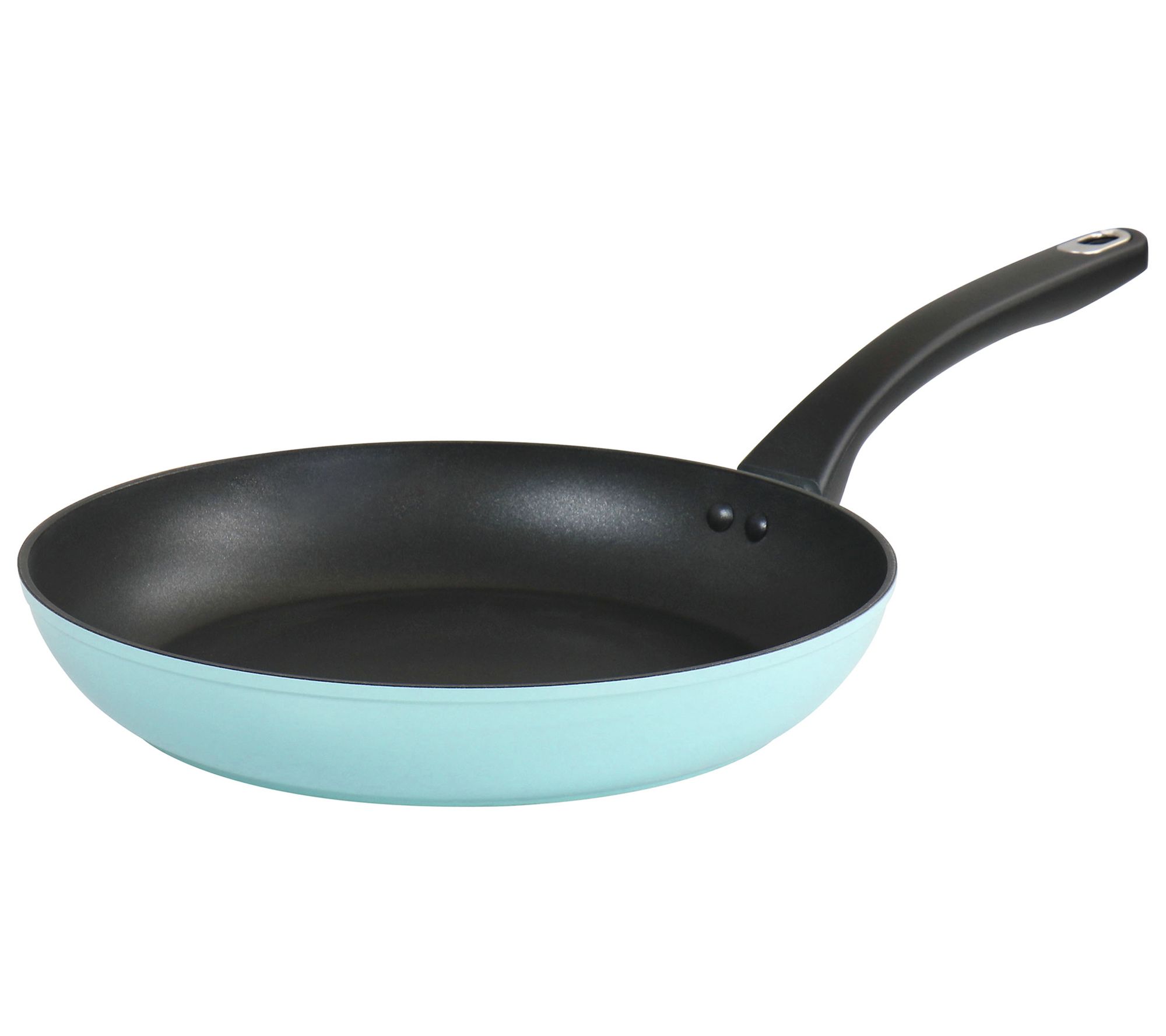 Oster Rigby 12 Inch Aluminum Nonstick Frying Pan in Green with Pouring  Spouts