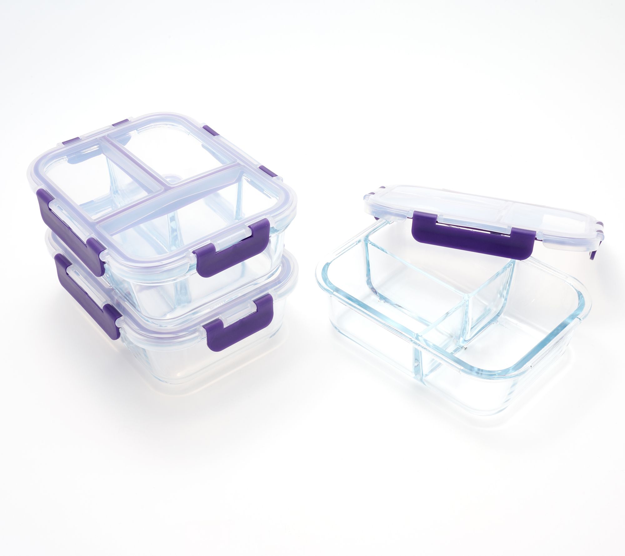 LocknLock Set of 3 Leakproof Divided Rectangles