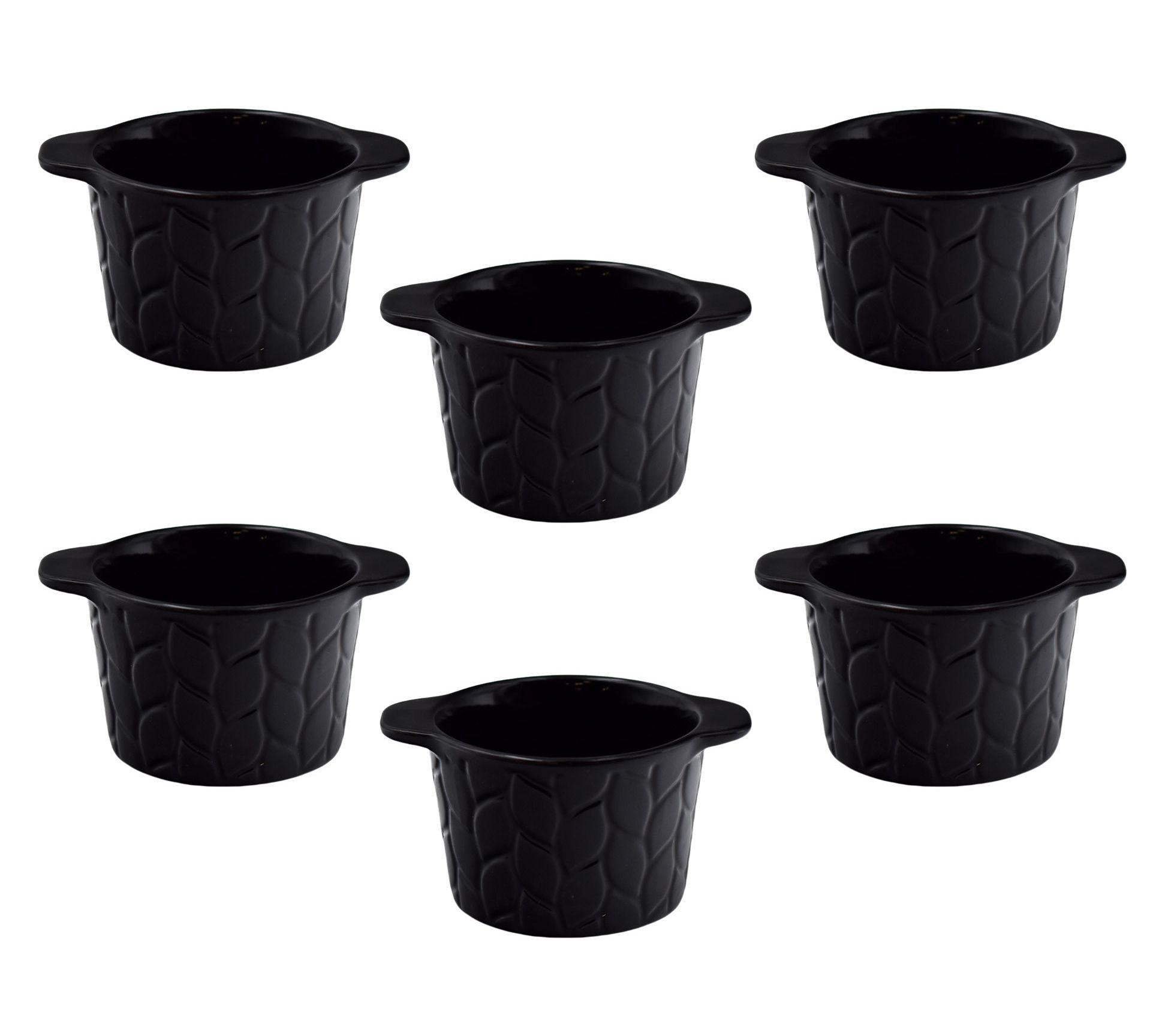 Temp-tations Carved Willow Set of (6) 6oz Mini Cups