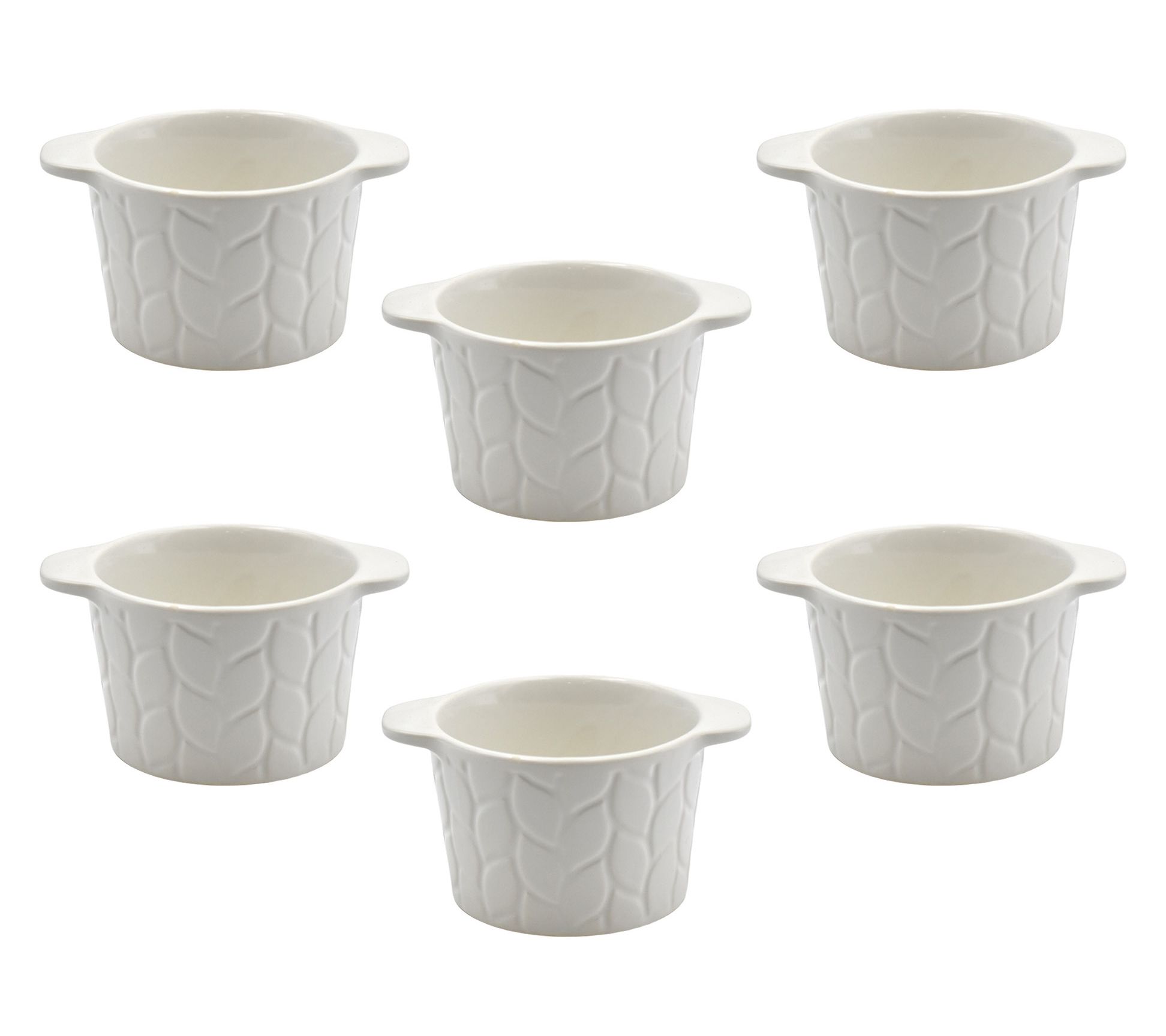 Temp-tations Carved Willow Set of (6) 6oz Mini Cups