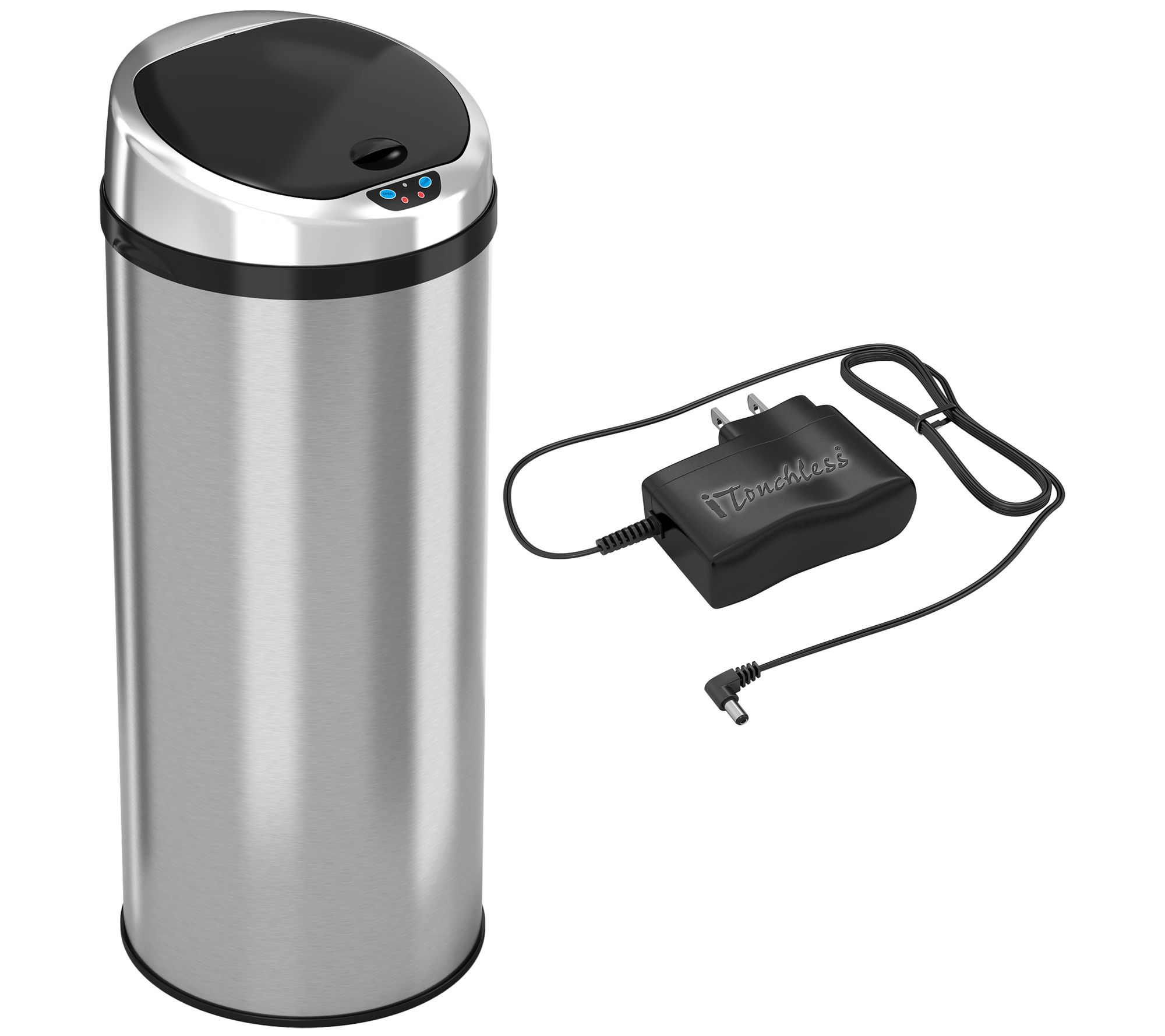 Nine Stars 21 Gallon Trash Can, Touchless Dual-Function Kitchen Trash Can,  Stainless Steel 