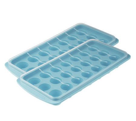 Sorbus Round Ice Cube Mold Tray - 2 pack