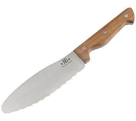 Paula Dean 10 Piece Knife Set with Wooden Block Black Handle