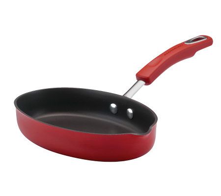 Cast Iron Frying Pan with Removable Handle (red enamel)