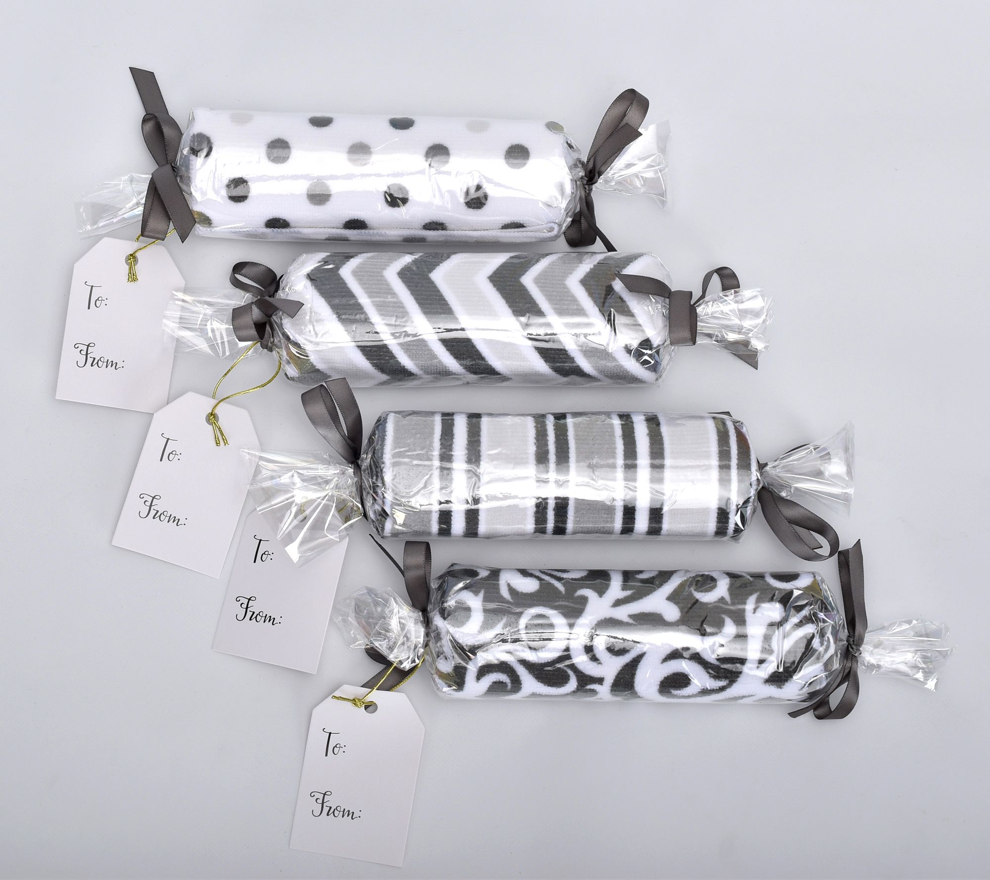 "As Is" Temptations Set of 4 Microfiber Candy Towels