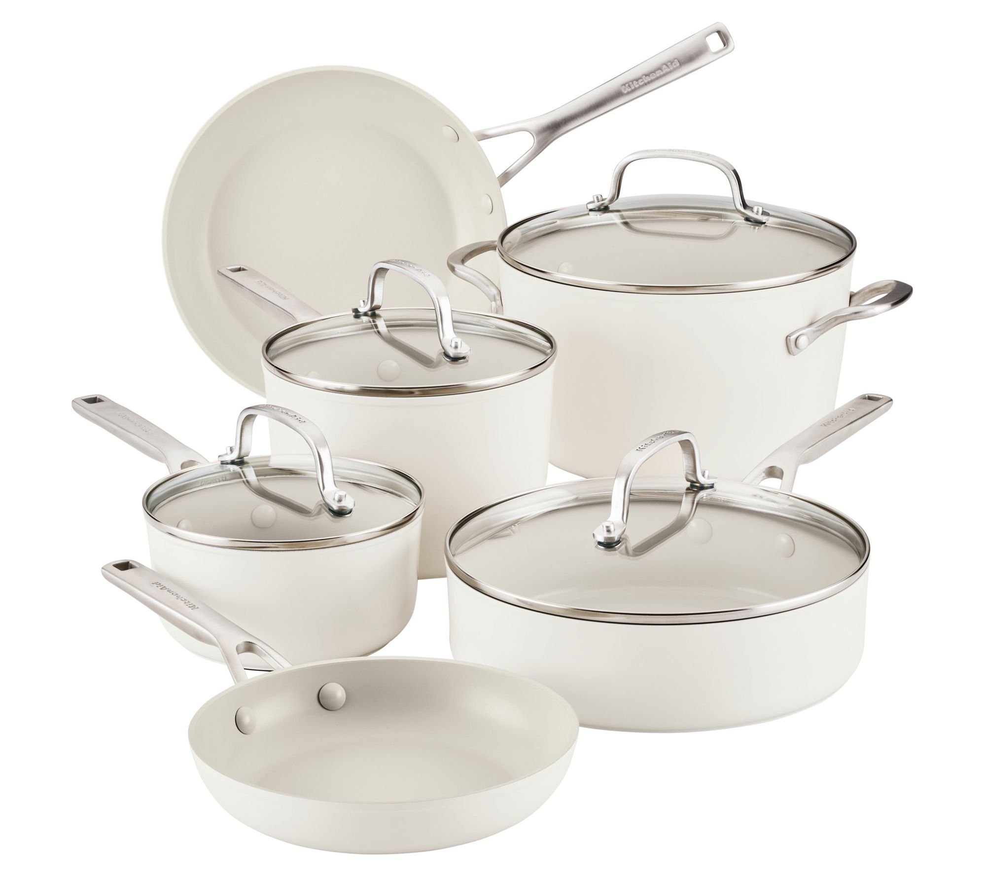 KitchenAid Hard Anodized Ceramic 10-Piece Cookware Set