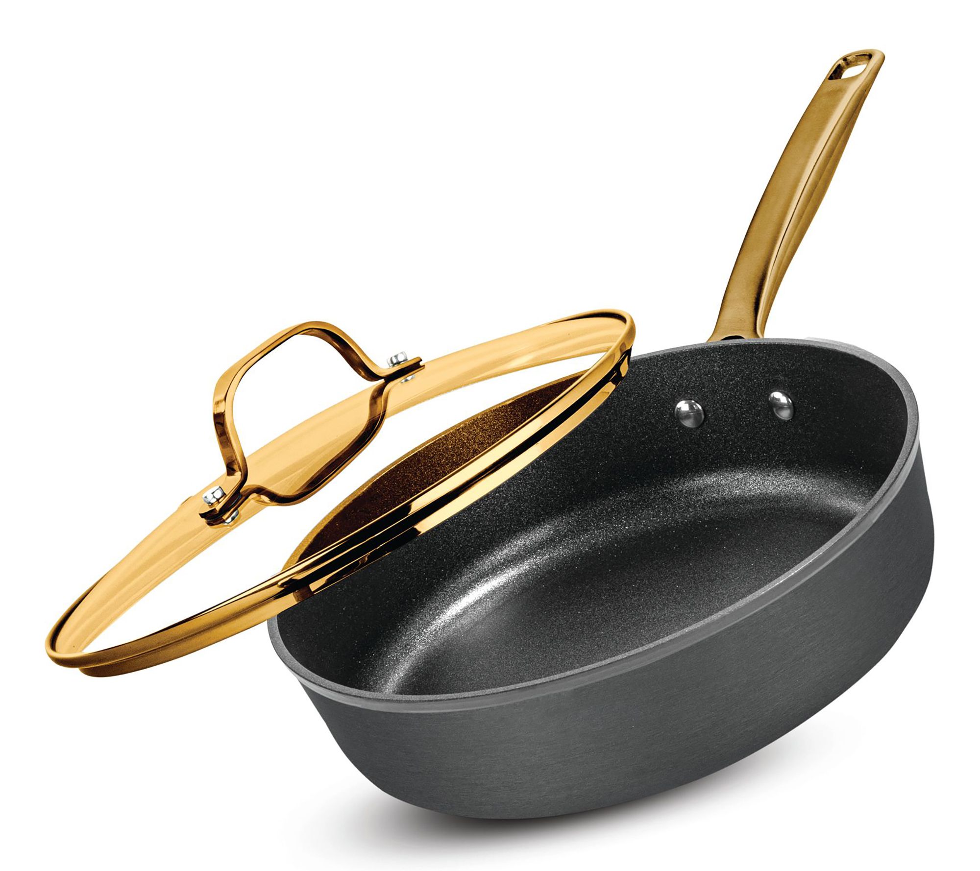 Granitestone Armor Max Gold Nonstick 4 Qt SautePan with Lid